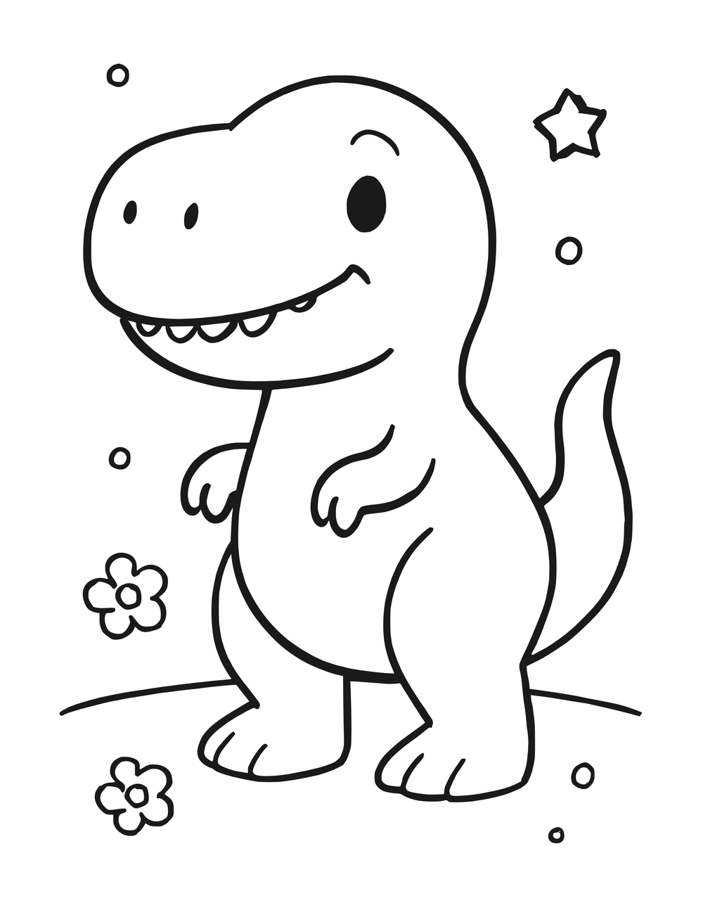 Free Dinosaur Coloring Page