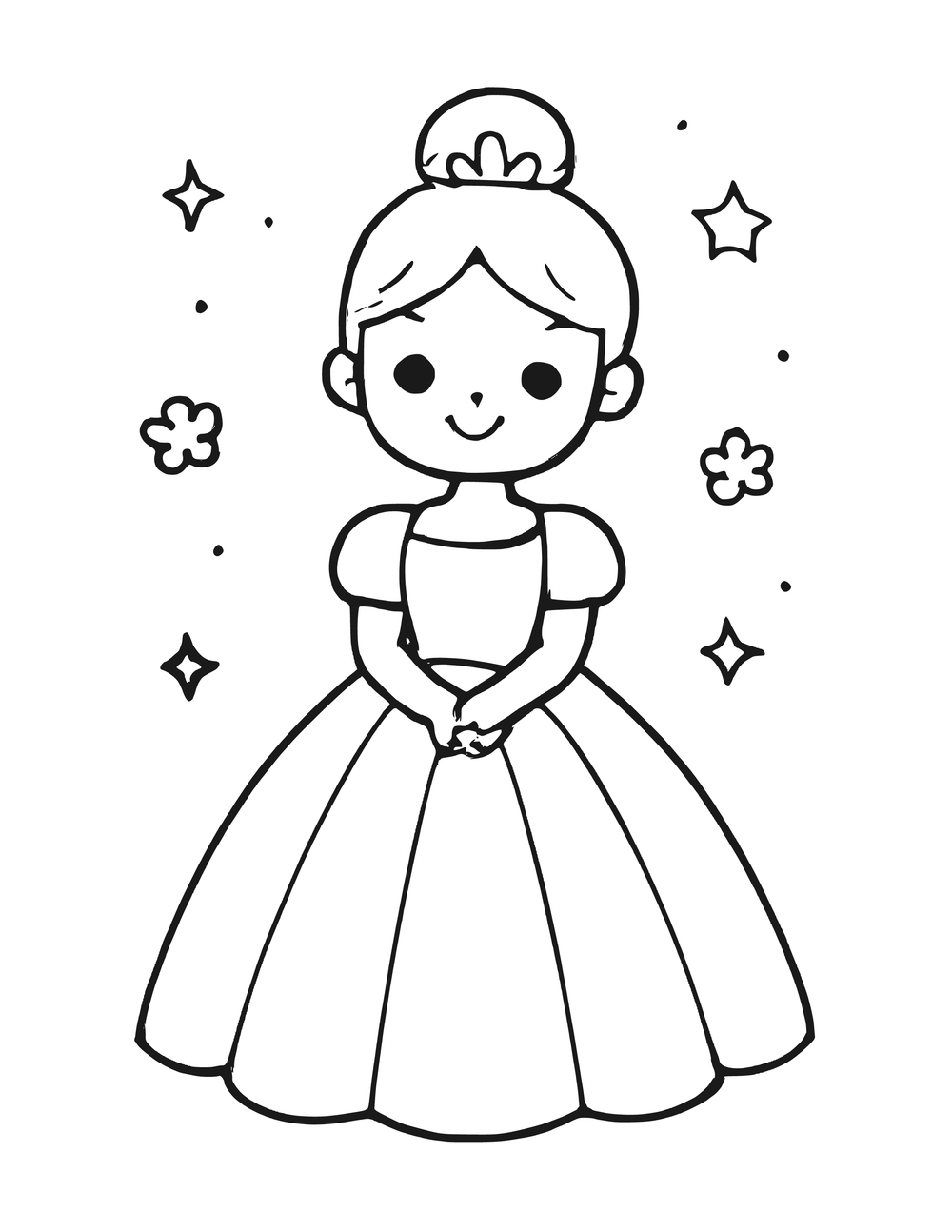 Free Princess Coloring Page