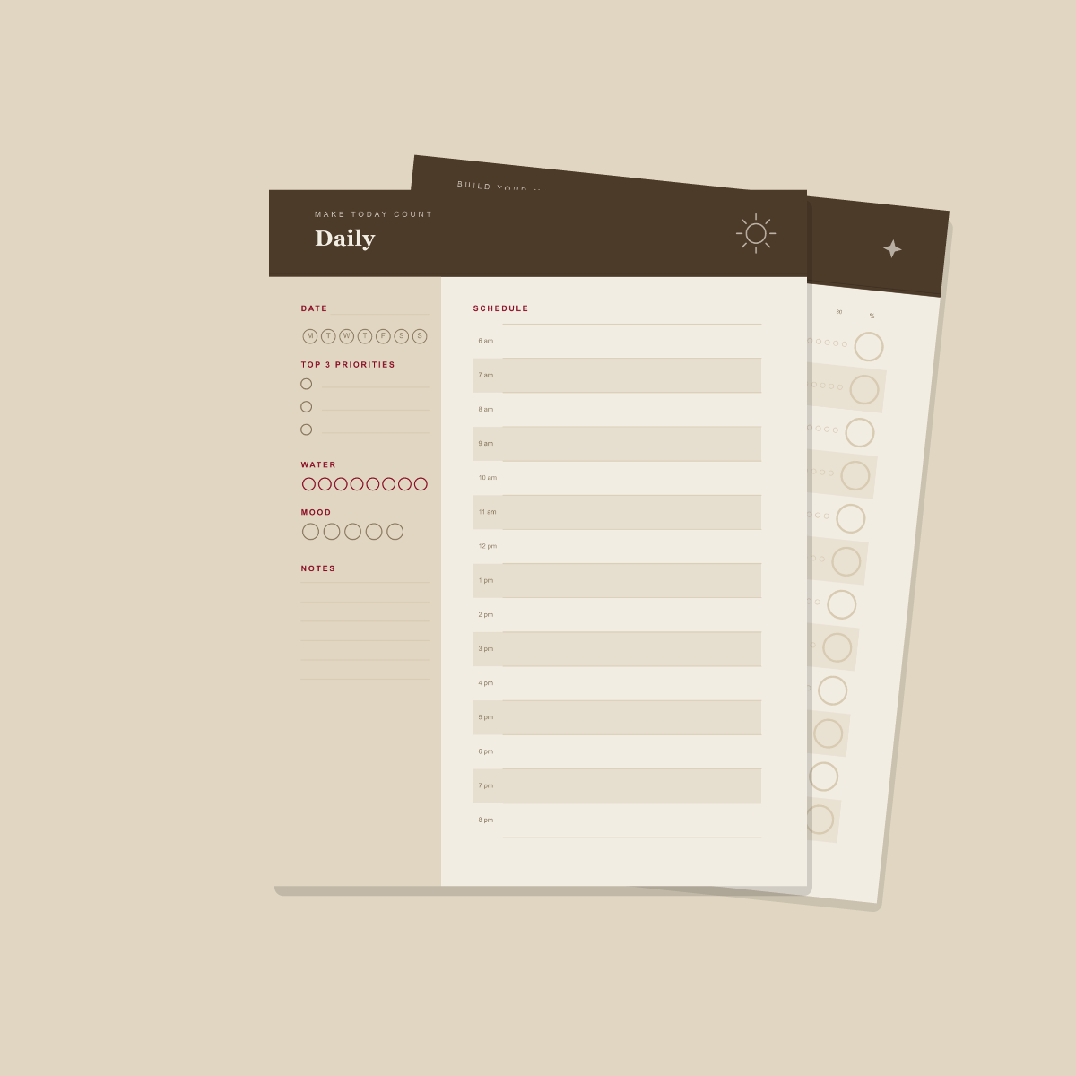 90-Day Goal Planner (12-Week Year) — 10 Printable Pages (A4 + US Letter PDF + SVG) preview 4