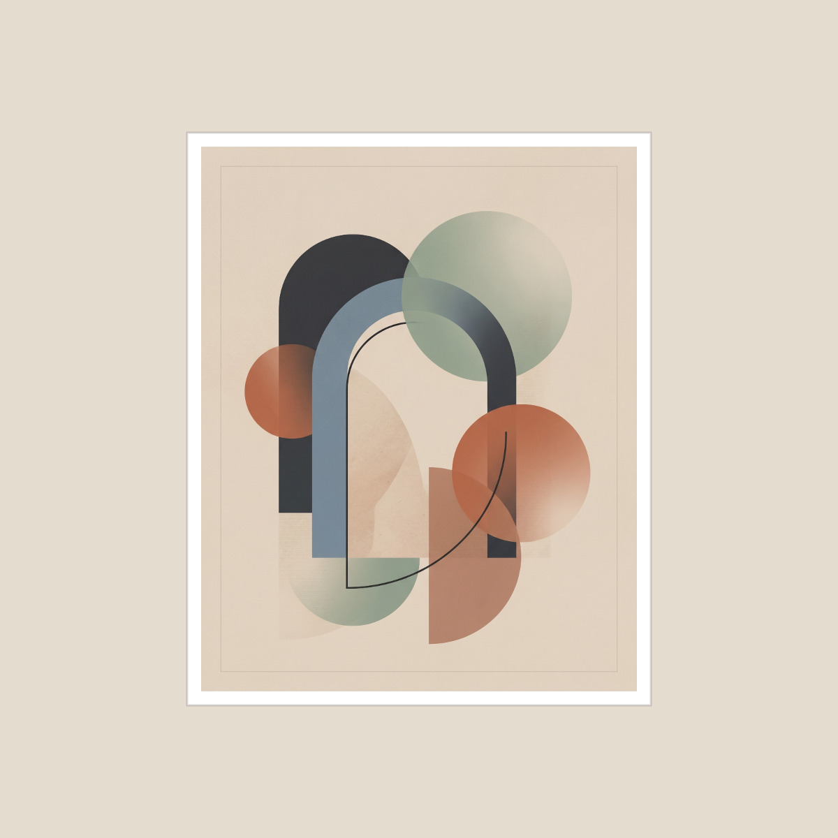 Abstract Art Wall Art Set — 6 Printable Modern Abstract Prints (8x10, 11x14, 16x20 · PDF + JPG + SVG) preview 3