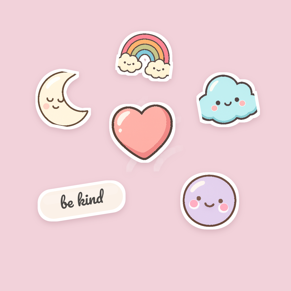 Affirmation Sticker Pack — 16 Die-Cut Self-Love & Positive Quote Stickers (PNG + SVG, Commercial Use) preview 2
