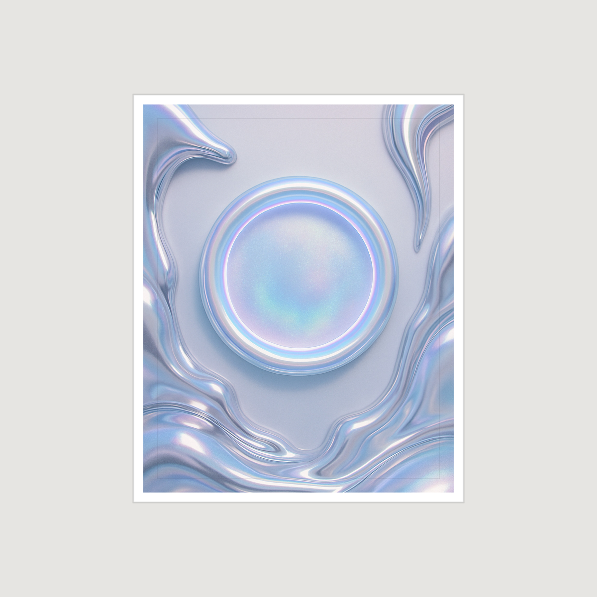 Alien-Core Wall Art Set — 6 Printable Iridescent Y2K Aesthetic Prints (8x10, 11x14, 16x20 · PDF + JPG + SVG) preview 3