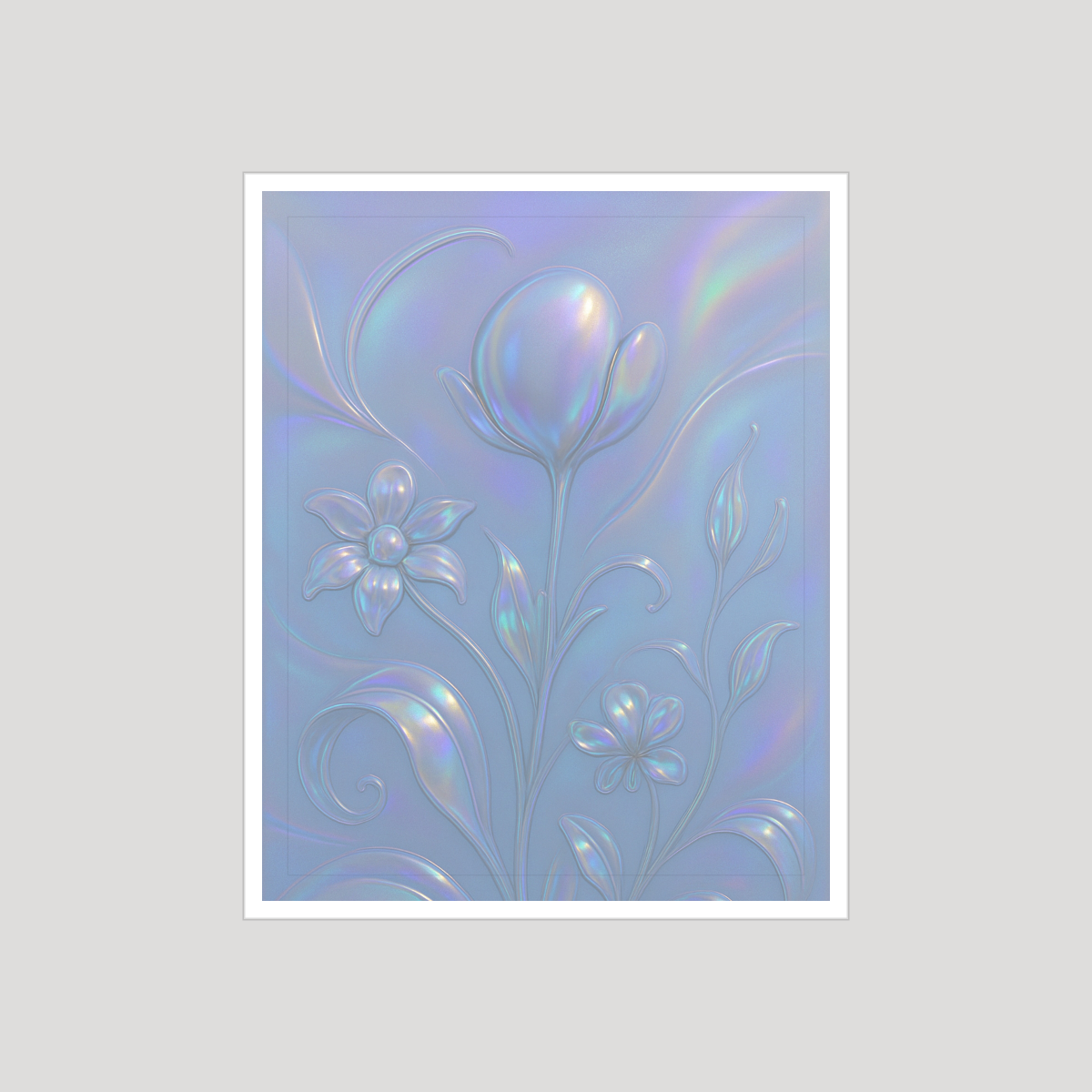 Alien-Core Wall Art Set — 6 Printable Iridescent Y2K Aesthetic Prints (8x10, 11x14, 16x20 · PDF + JPG + SVG) preview 4