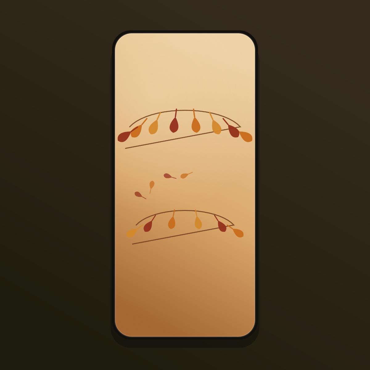 Autumn Cozy Leaves Wallpapers — 12 Warm Fall Foliage Lock Screens (iPhone + Android) preview 3