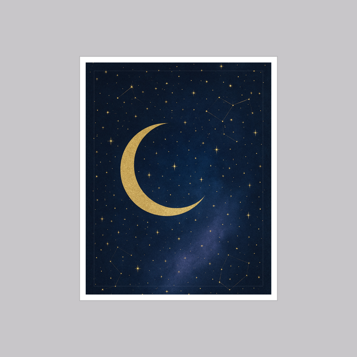 Celestial Wall Art Set — 6 Printable Moon & Star Prints (8x10, 11x14, 16x20 · PDF + JPG + SVG) preview 3