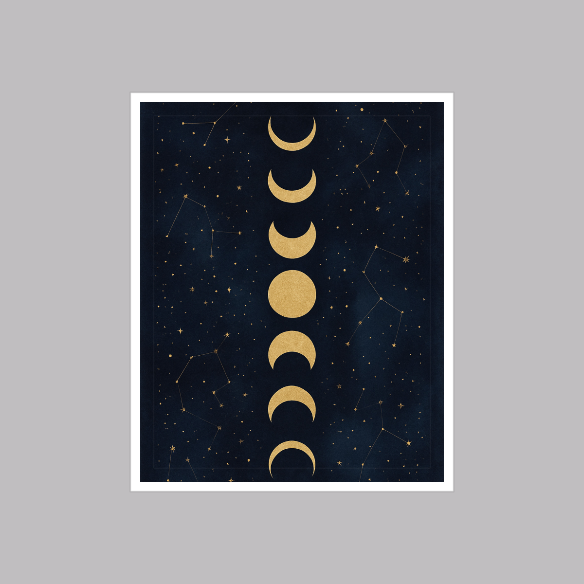 Celestial Wall Art Set — 6 Printable Moon & Star Prints (8x10, 11x14, 16x20 · PDF + JPG + SVG) preview 4