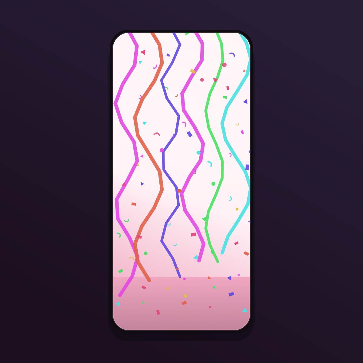 Confetti Party Wallpapers — 12 Festive Celebration & Balloon Lock Screens (iPhone + Android) preview 4