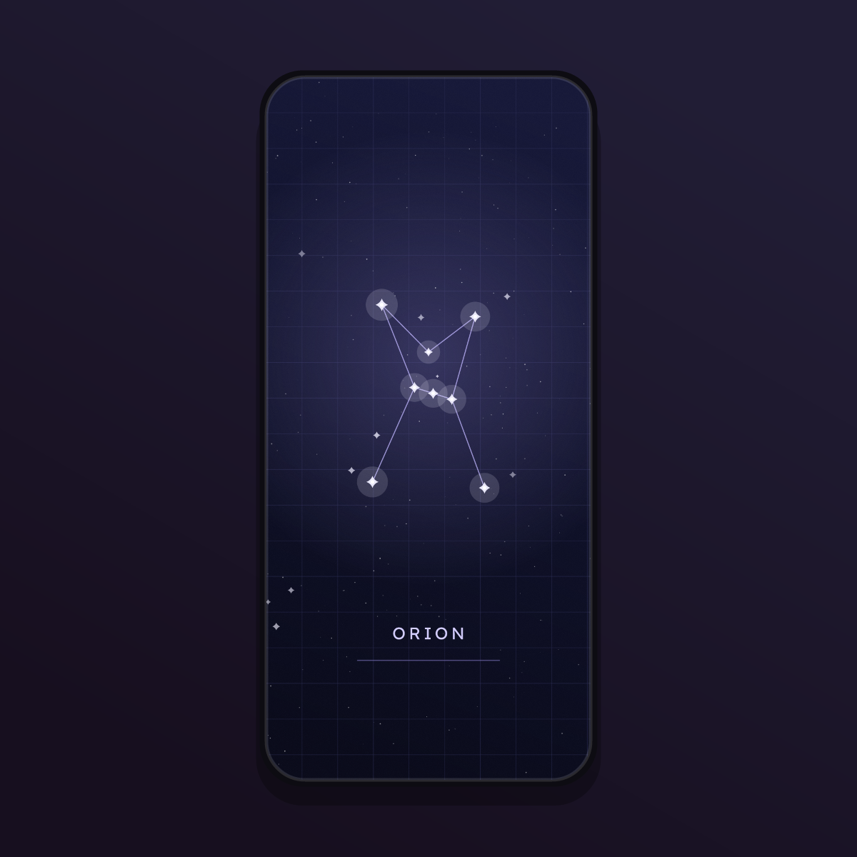 Constellation Star Map Wallpapers — 12 Deep Navy Night Sky Chart Lock Screens (iPhone + Android) preview 4