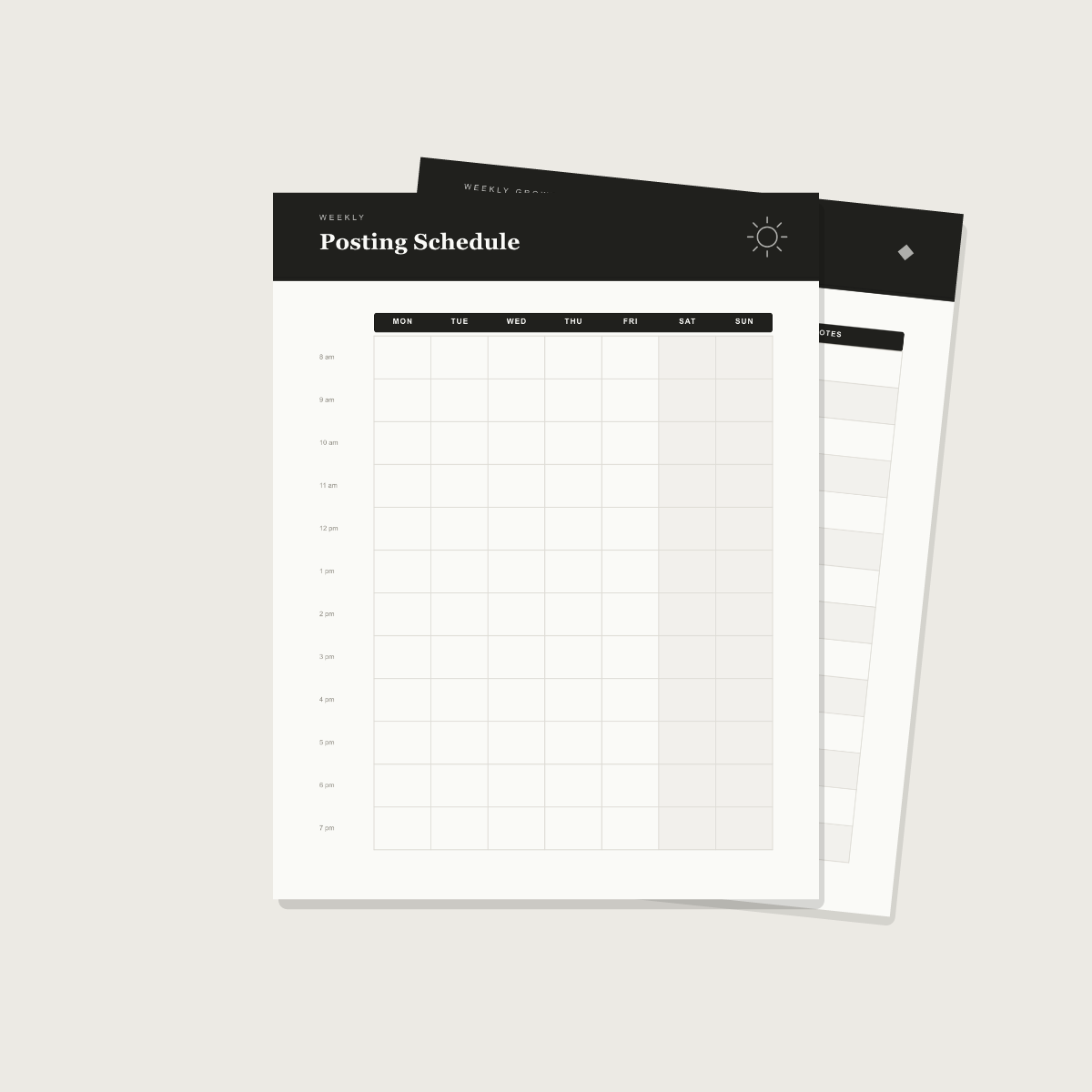 Content Creator Planner — 10 Printable Pages (Calendar, Pillars, Analytics · A4 + US Letter PDF + SVG) preview 4
