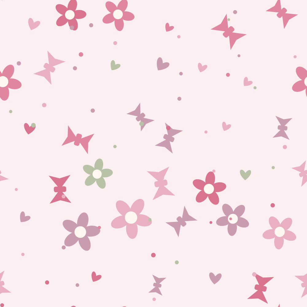 Coquette Digital Paper Pack — 8 Seamless Bow, Heart & Floral Patterns (Commercial Use) preview 2