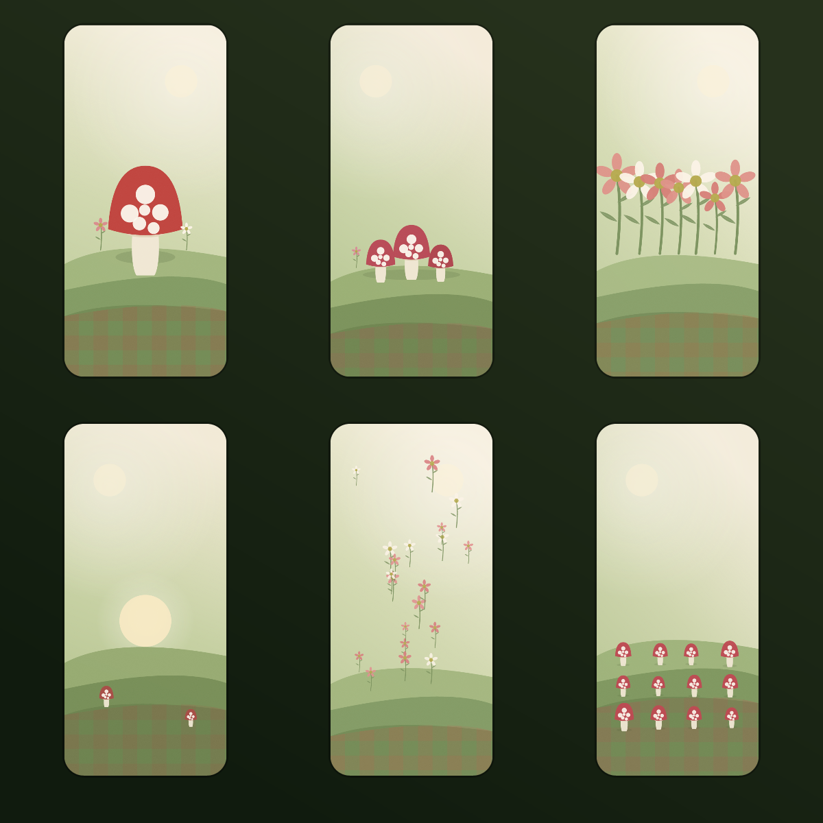 Cottagecore Mushroom Wallpapers — 12 Cozy Toadstool & Wildflower Lock Screens (iPhone + Android) preview 2
