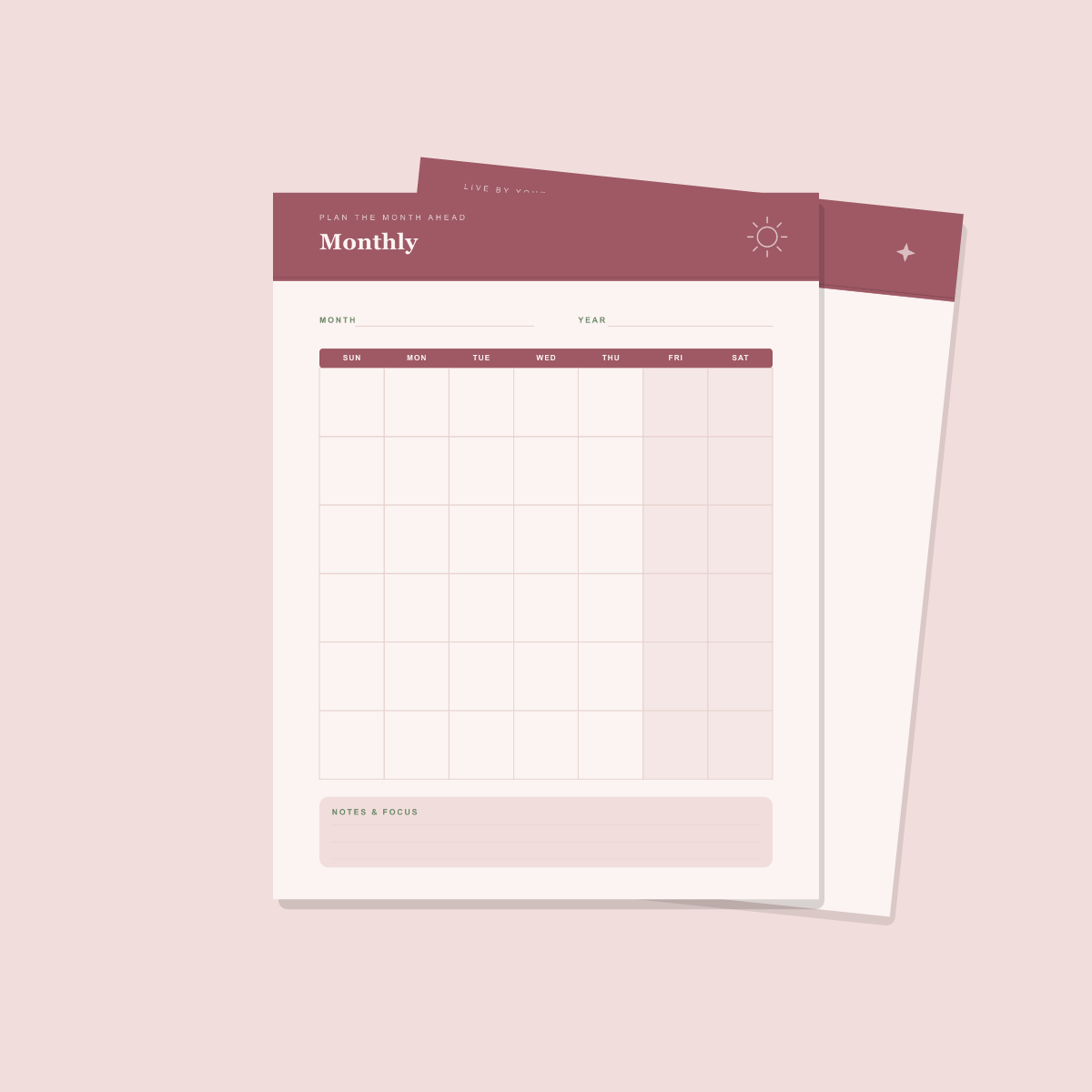 Cycle & Perimenopause Tracker — 10 Printable Pages (Symptoms, Phases, Doctor Visits · A4 + US Letter PDF + SVG) preview 2