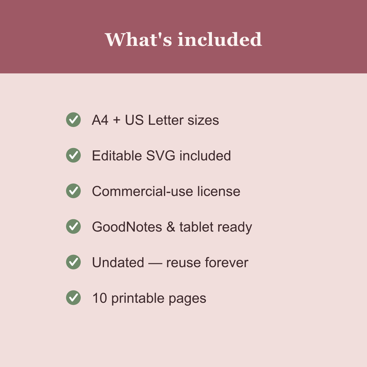 Cycle & Perimenopause Tracker — 10 Printable Pages (Symptoms, Phases, Doctor Visits · A4 + US Letter PDF + SVG) preview 5