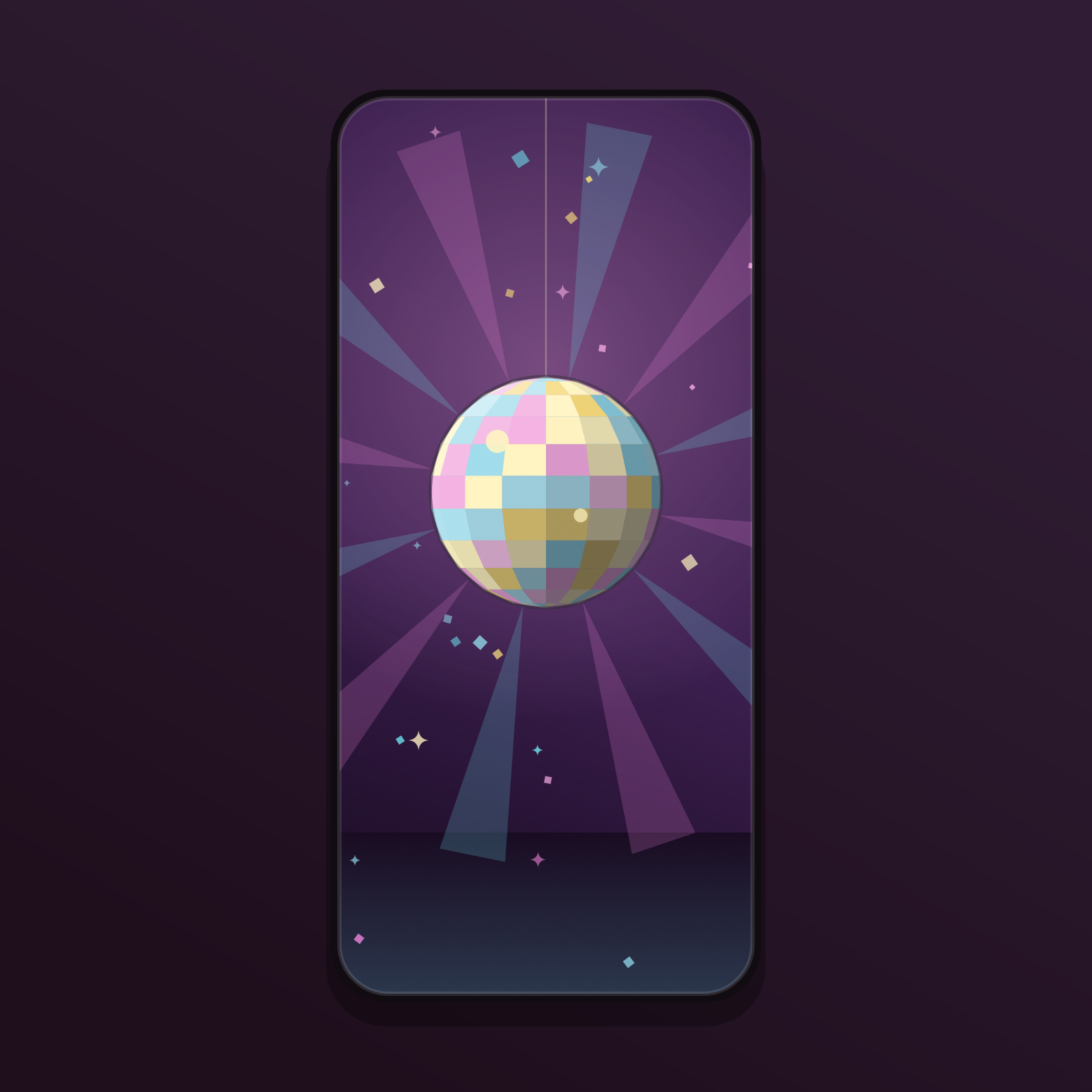Disco Mirror Ball Wallpapers — 12 Glittering 70s Party Lock Screens (iPhone + Android)