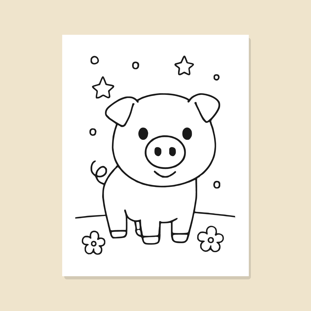 Farm Animals Coloring Pages for Kids — 10 Easy Printable Coloring Sheets (Cow, Pig, Horse & More) preview 2
