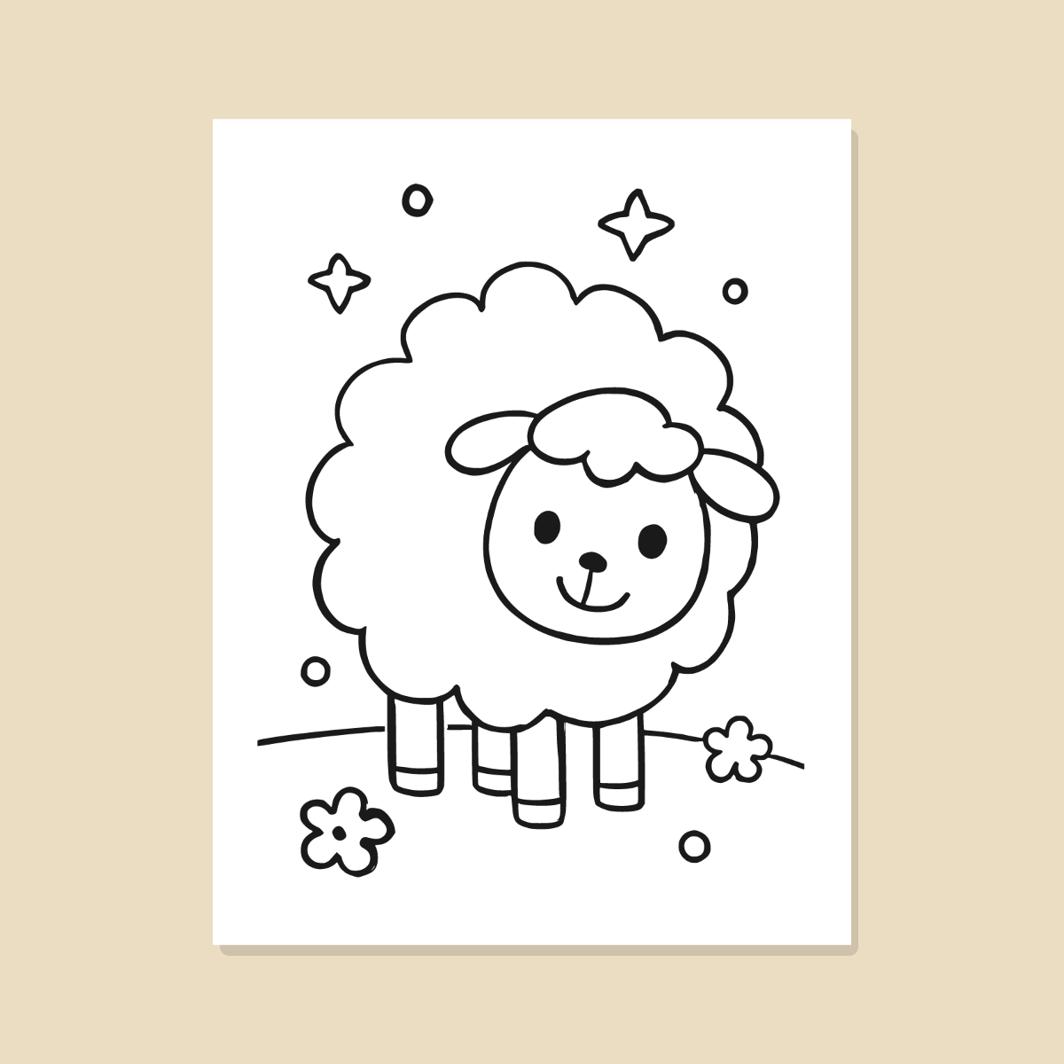 Farm Animals Coloring Pages for Kids — 10 Easy Printable Coloring Sheets (Cow, Pig, Horse & More) preview 3