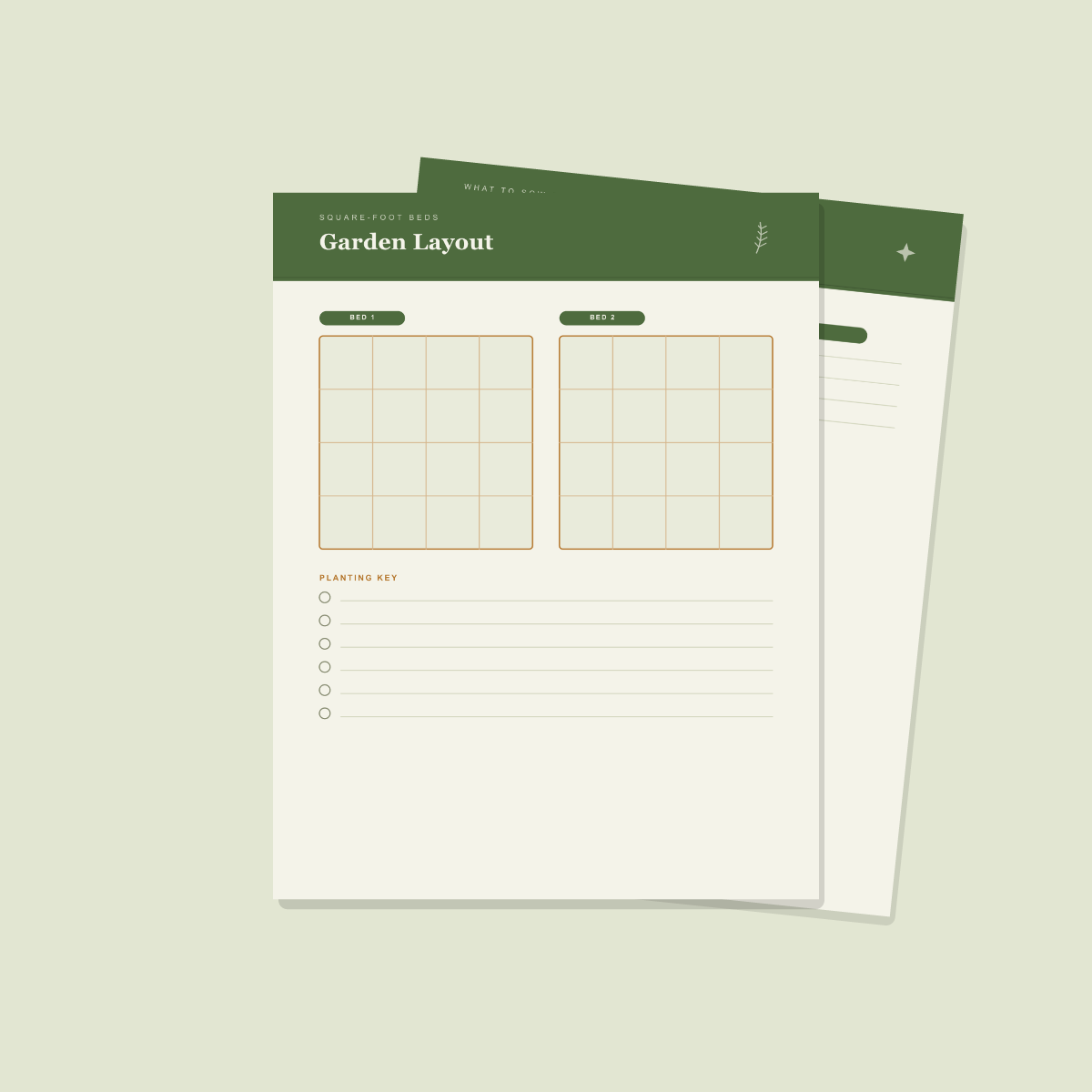 Garden Planner — 10 Printable Pages (Layout, Seeds, Harvest · A4 + US Letter PDF + SVG) preview 2