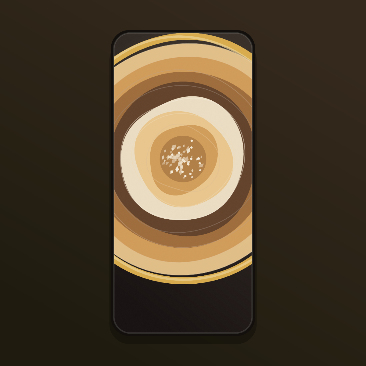 Geode Agate Slice Wallpapers — 12 Crystal Mineral Cross-Section Lock Screens (iPhone + Android) preview 4