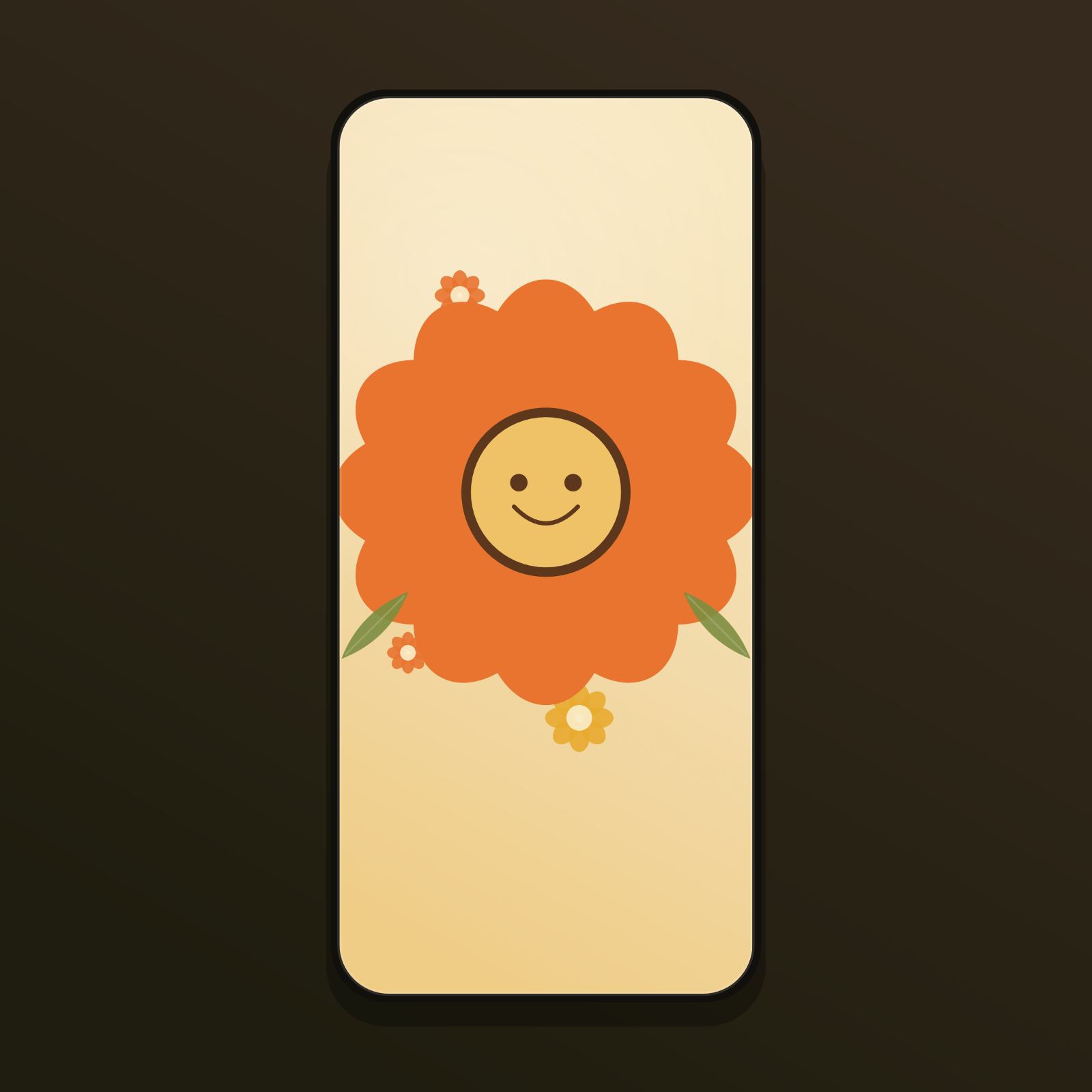 Groovy Retro Daisy Wallpapers — 12 70s Smiley Flower Lock Screens (iPhone + Android)