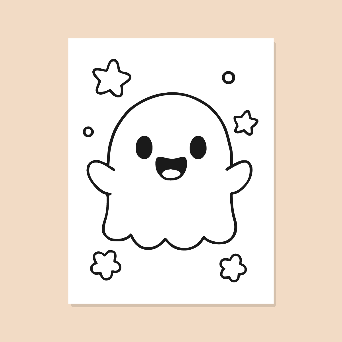 Halloween Coloring Pages — 10 Easy Printable Coloring Sheets (Pumpkin, Ghost, Black Cat & More) preview 2