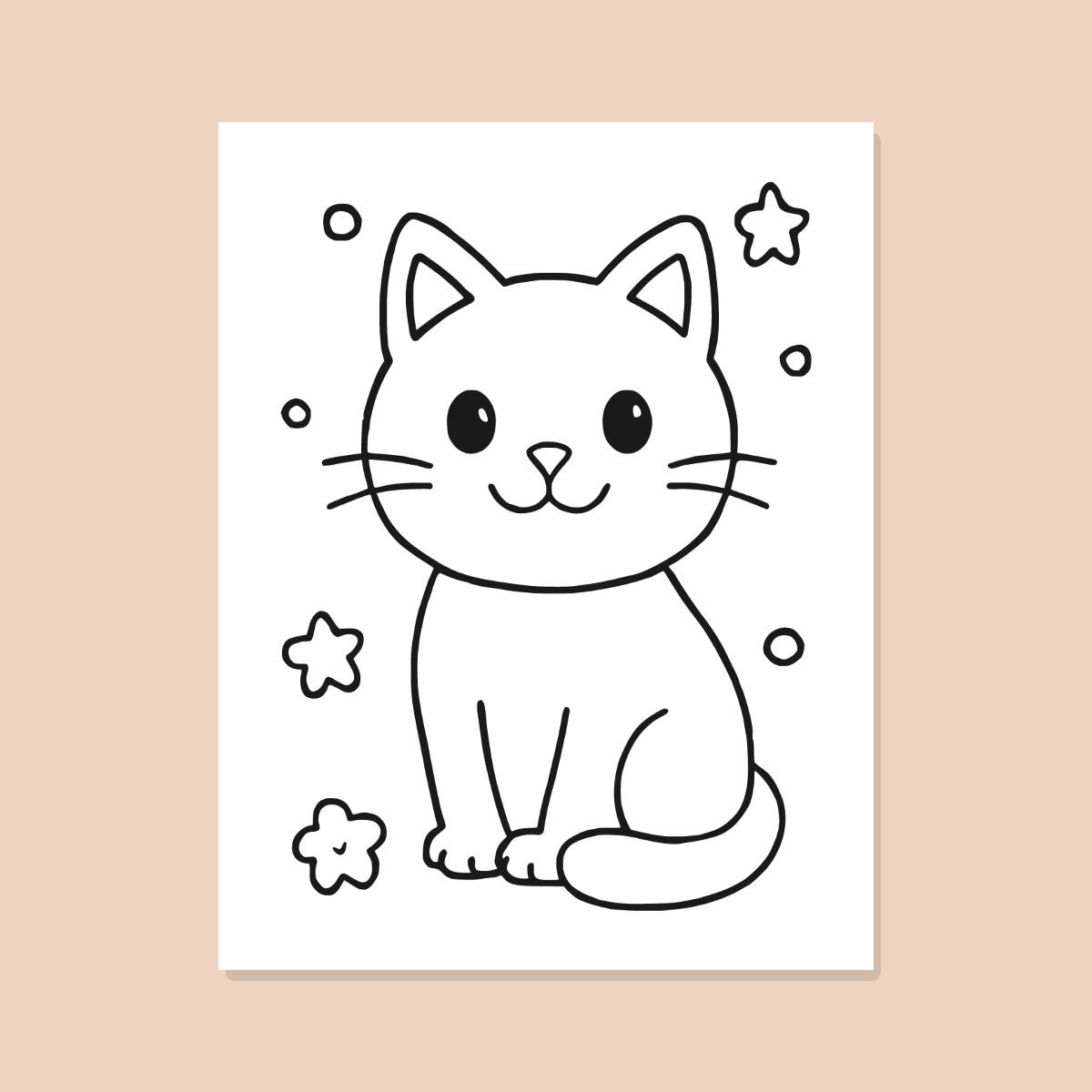 Halloween Coloring Pages — 10 Easy Printable Coloring Sheets (Pumpkin, Ghost, Black Cat & More) preview 3