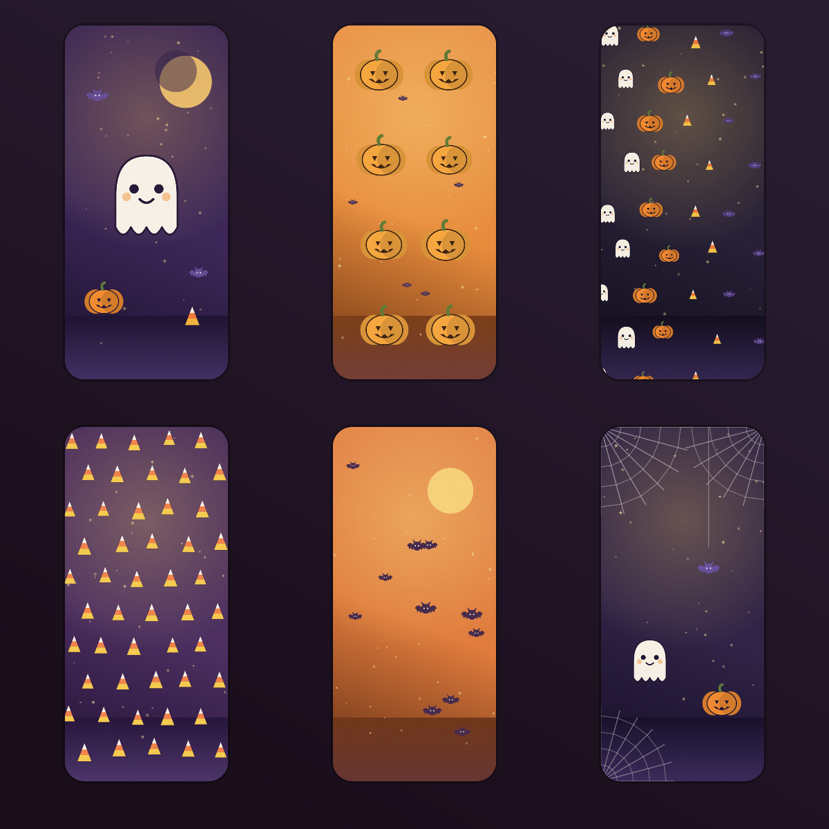 Cute Halloween Wallpapers — 12 Spooky-Not-Scary Ghost & Pumpkin Lock Screens (iPhone + Android) preview 2