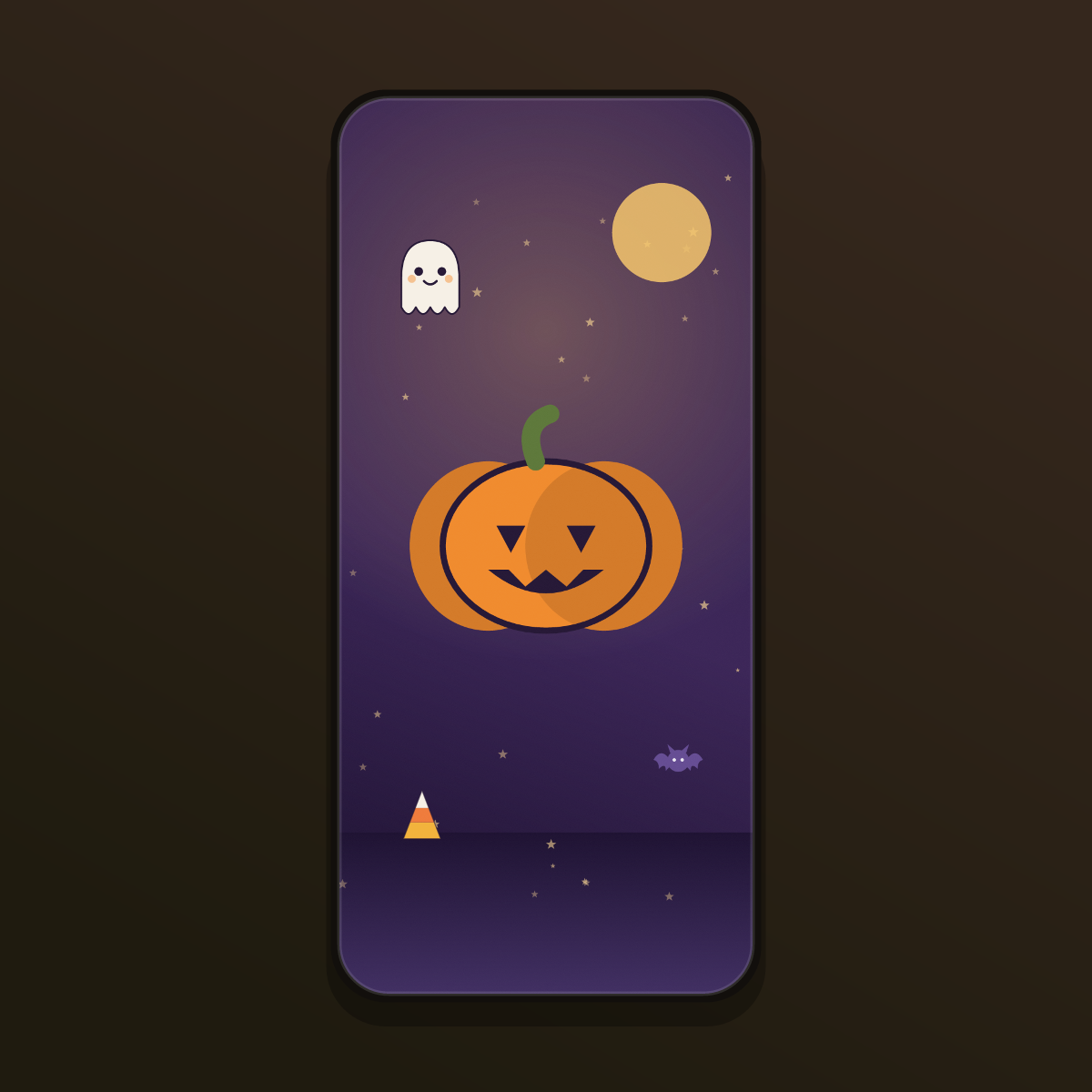 Cute Halloween Wallpapers — 12 Spooky-Not-Scary Ghost & Pumpkin Lock Screens (iPhone + Android) preview 3