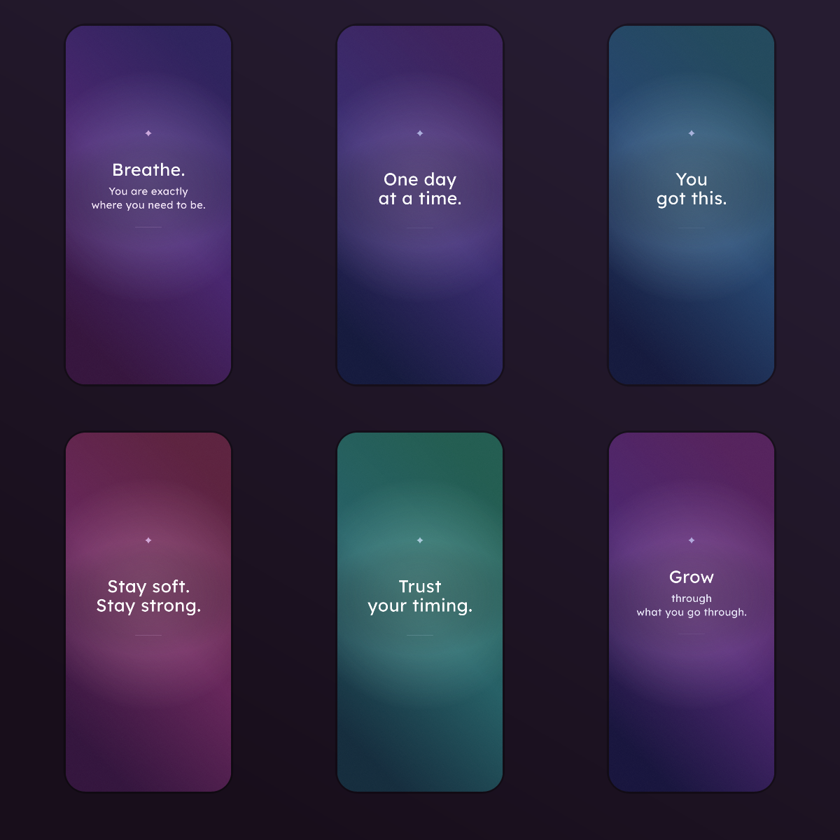 Inspirational Quotes Wallpapers — 12 Aesthetic Affirmation Lock Screens (iPhone + Android) preview 2