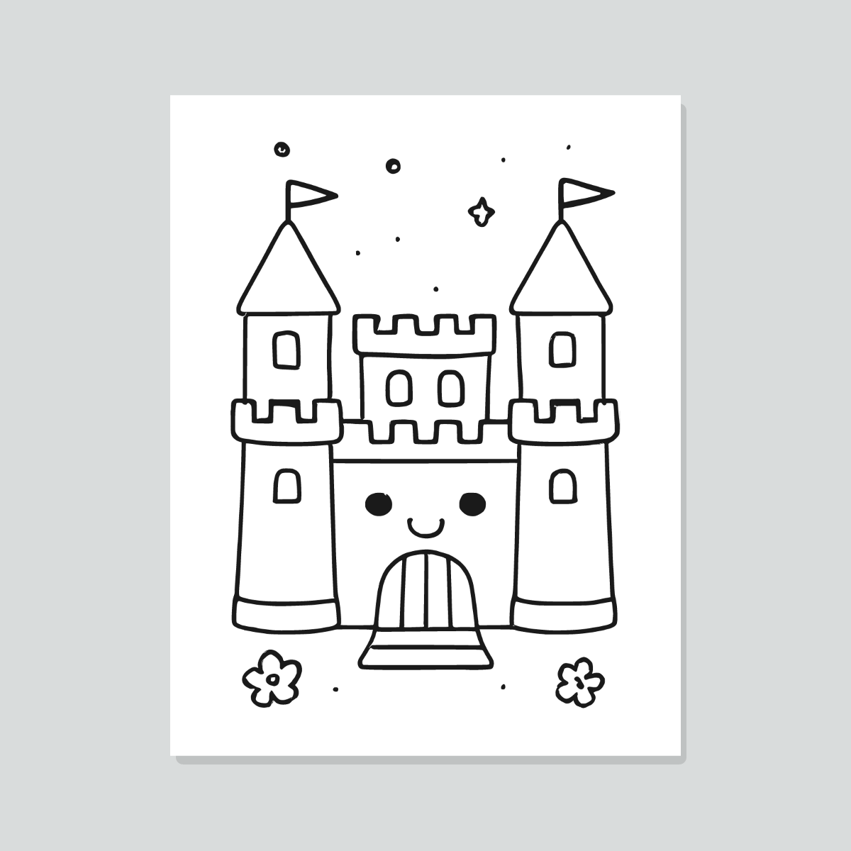 Knights & Castles Coloring Pages for Kids — 10 Easy Printable Coloring Sheets (Knight, Castle, Wizard & More) preview 2