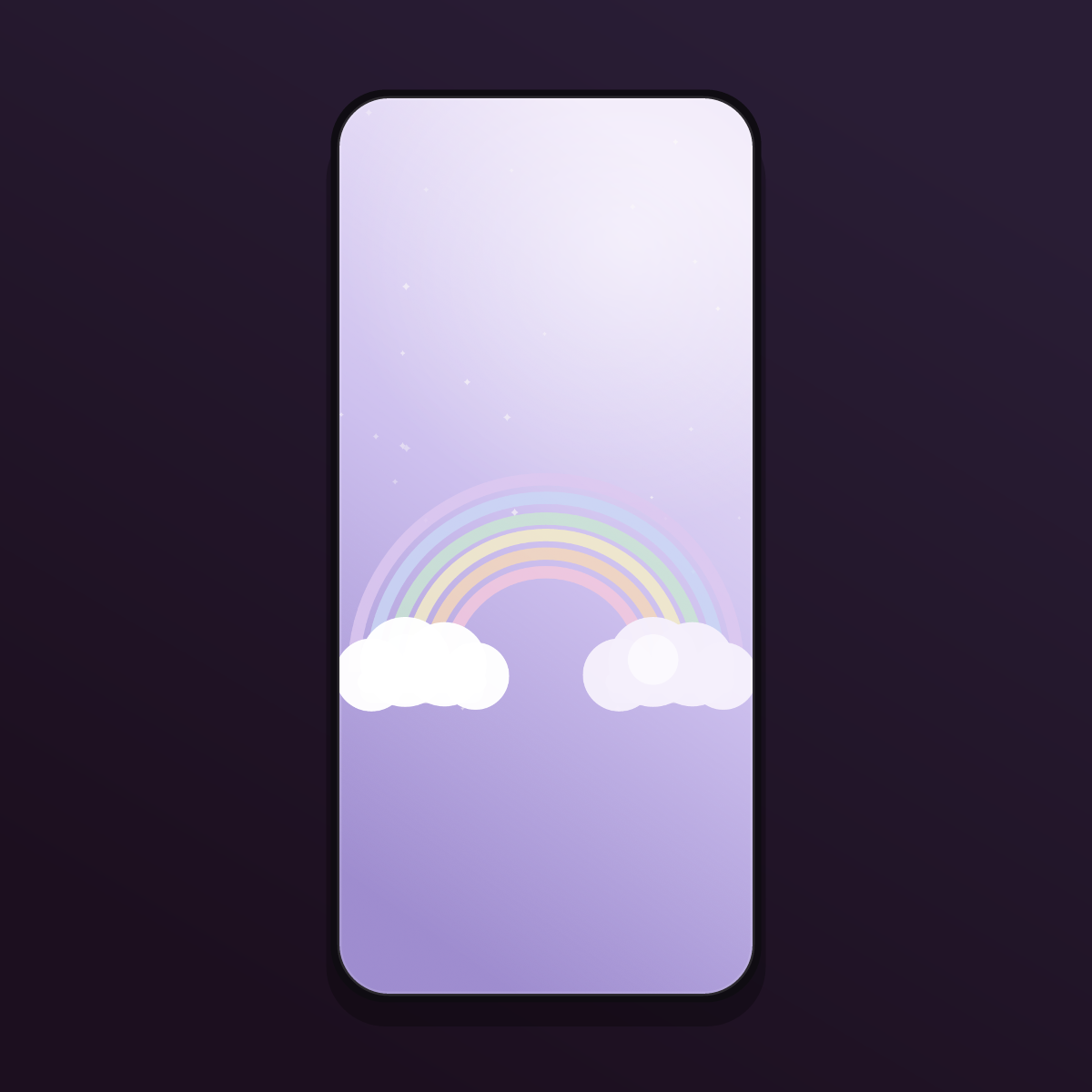 Lavender Dreamy Clouds Wallpapers — 12 Soft Pastel Sky Lock Screens (iPhone + Android) preview 4