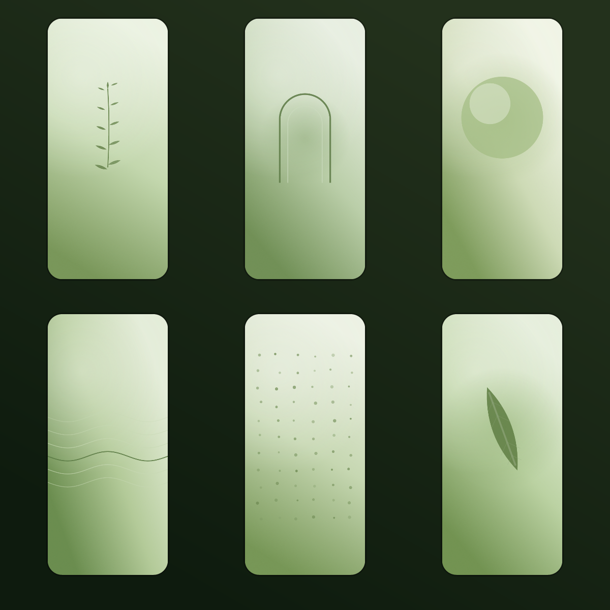 Matcha Green Aesthetic Wallpapers — 12 Soft Sage Minimal Lock Screens (iPhone + Android) preview 2