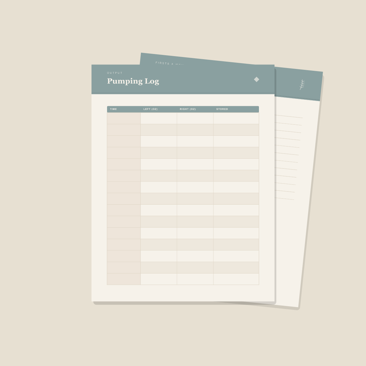 Newborn Baby Daily Log — 10 Printable Pages (Feeding, Diaper, Sleep · A4 + US Letter PDF + SVG) preview 4
