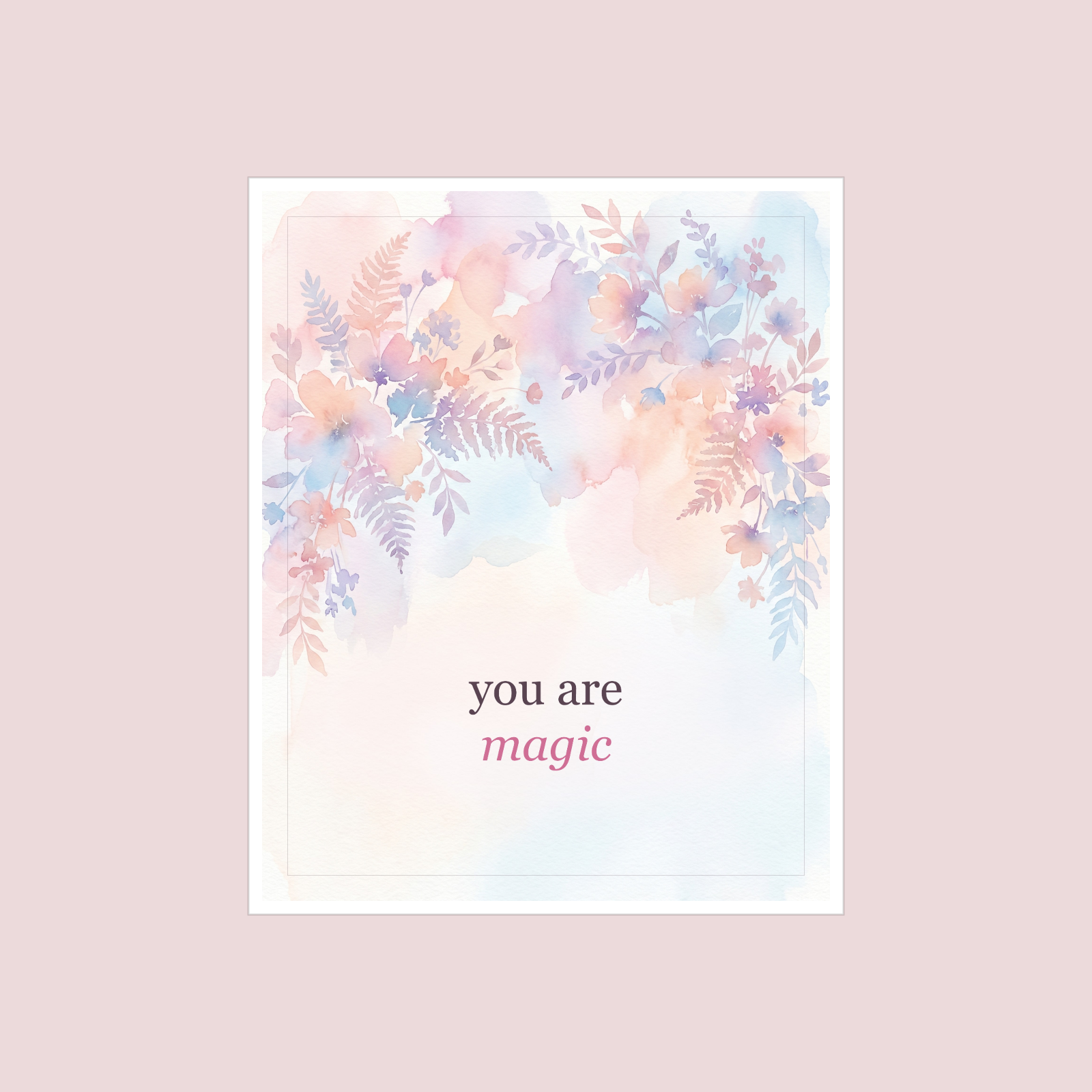 Pastel Quotes Wall Art Set — 6 Printable Positive Quote Posters (8x10, 11x14, 16x20 · PDF + SVG)