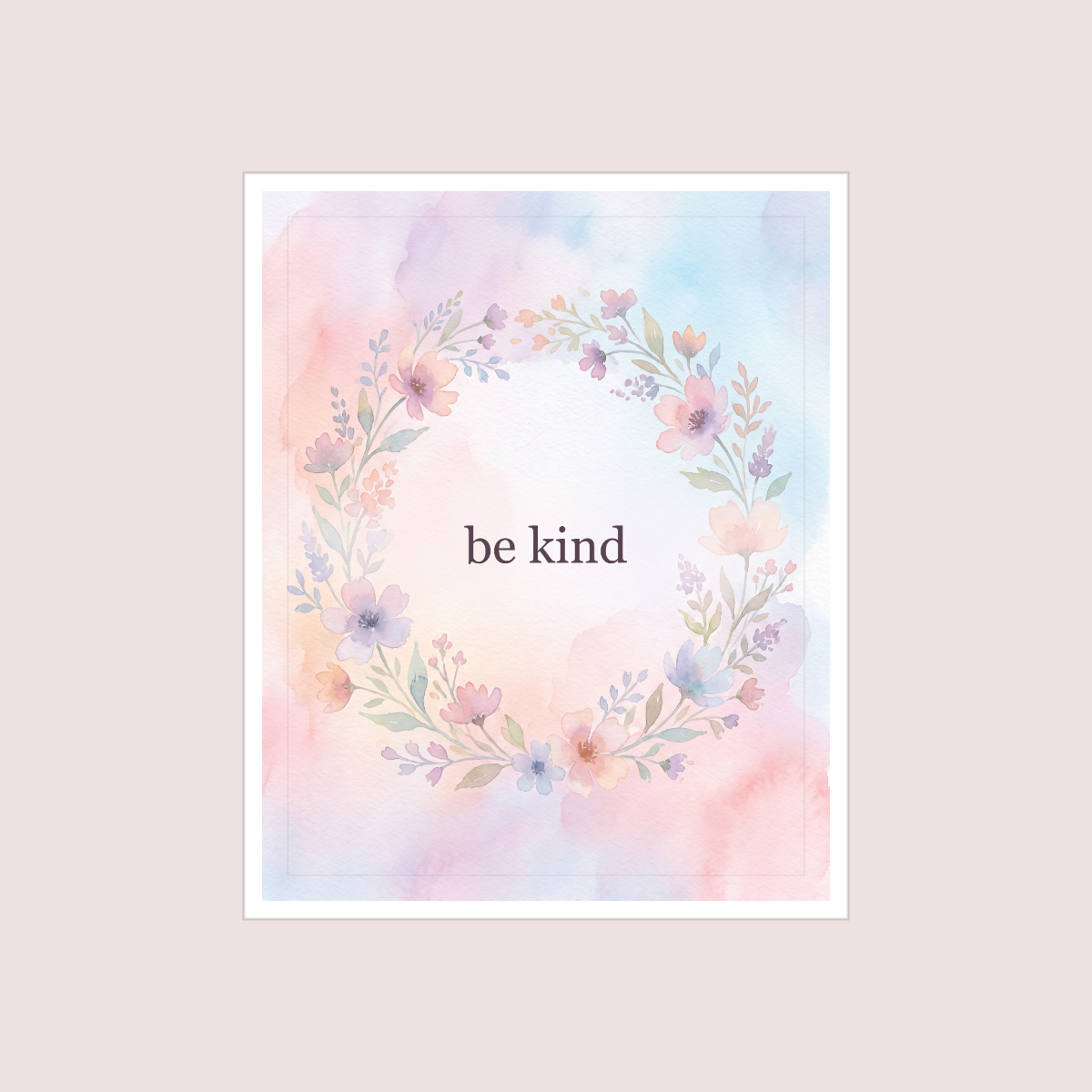 Pastel Quotes Wall Art Set — 6 Printable Positive Quote Posters (8x10, 11x14, 16x20 · PDF + SVG) preview 3