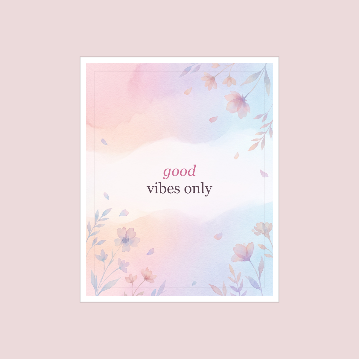 Pastel Quotes Wall Art Set — 6 Printable Positive Quote Posters (8x10, 11x14, 16x20 · PDF + SVG) preview 4