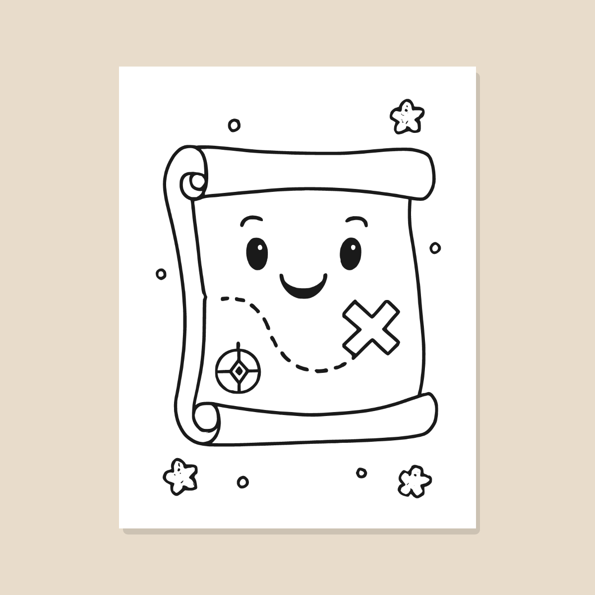 Pirate Coloring Pages for Kids — 10 Easy Printable Coloring Sheets (Pirate, Ship, Treasure & More) preview 4