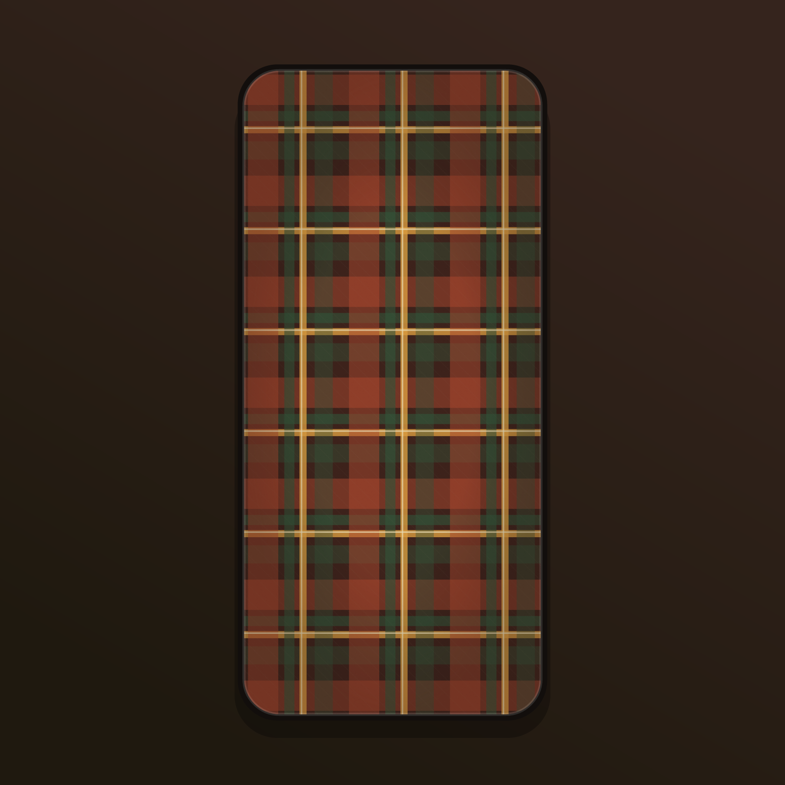 Plaid Tartan Cozy Wallpapers — 12 Warm Autumnal Tartan Lock Screens (iPhone + Android)