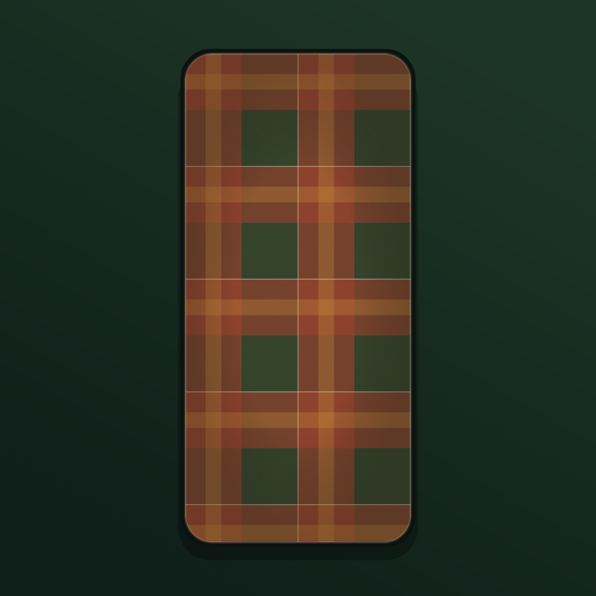 Plaid Tartan Cozy Wallpapers — 12 Warm Autumnal Tartan Lock Screens (iPhone + Android) preview 3
