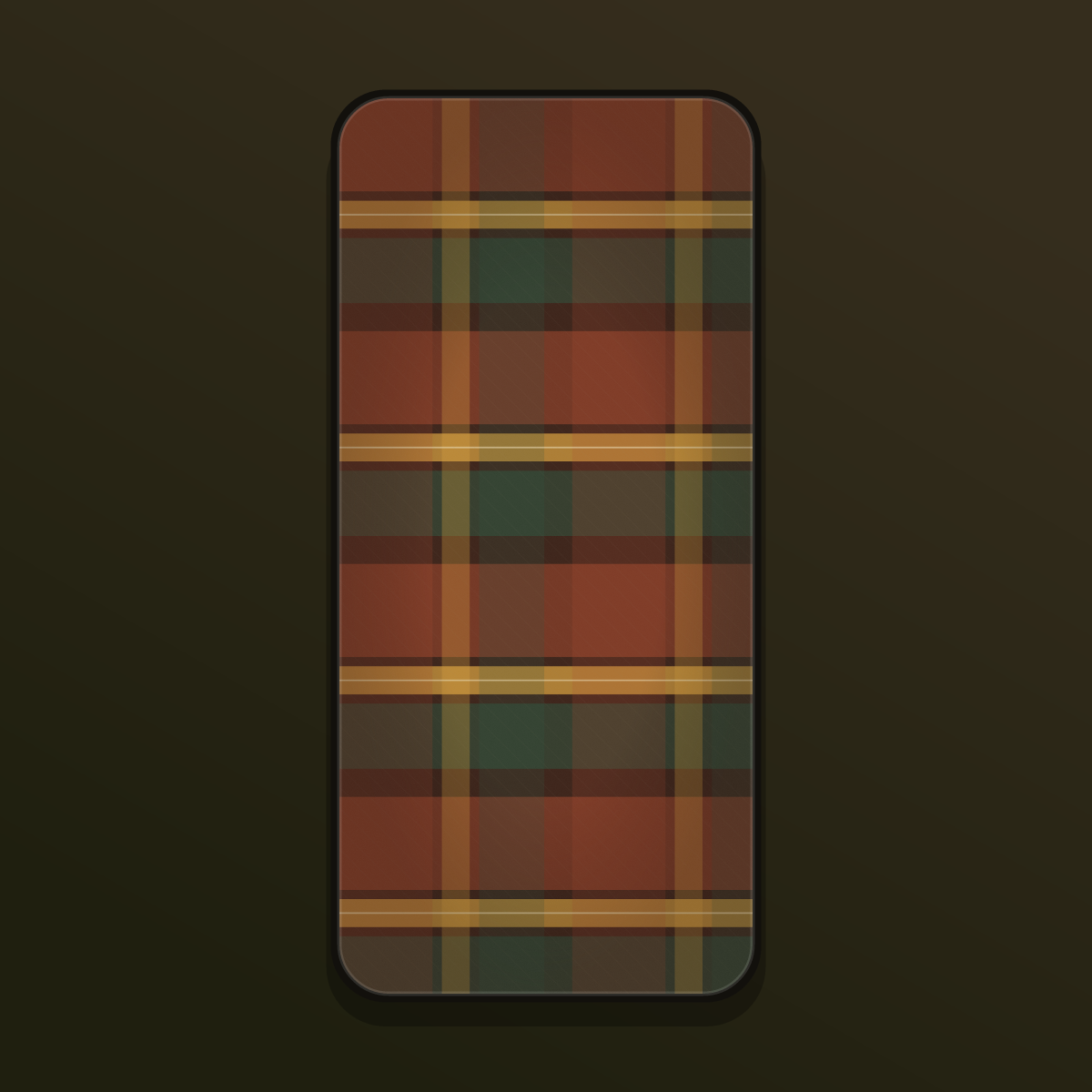 Plaid Tartan Cozy Wallpapers — 12 Warm Autumnal Tartan Lock Screens (iPhone + Android) preview 4