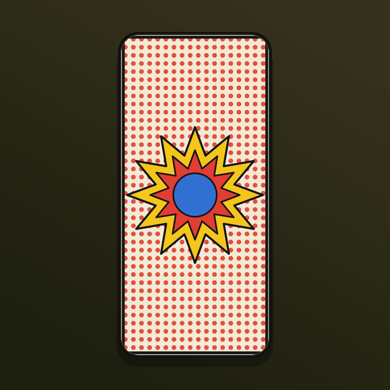 Pop Art Comic Dots Wallpapers — 12 Bold Halftone & Starburst Lock Screens (iPhone + Android)