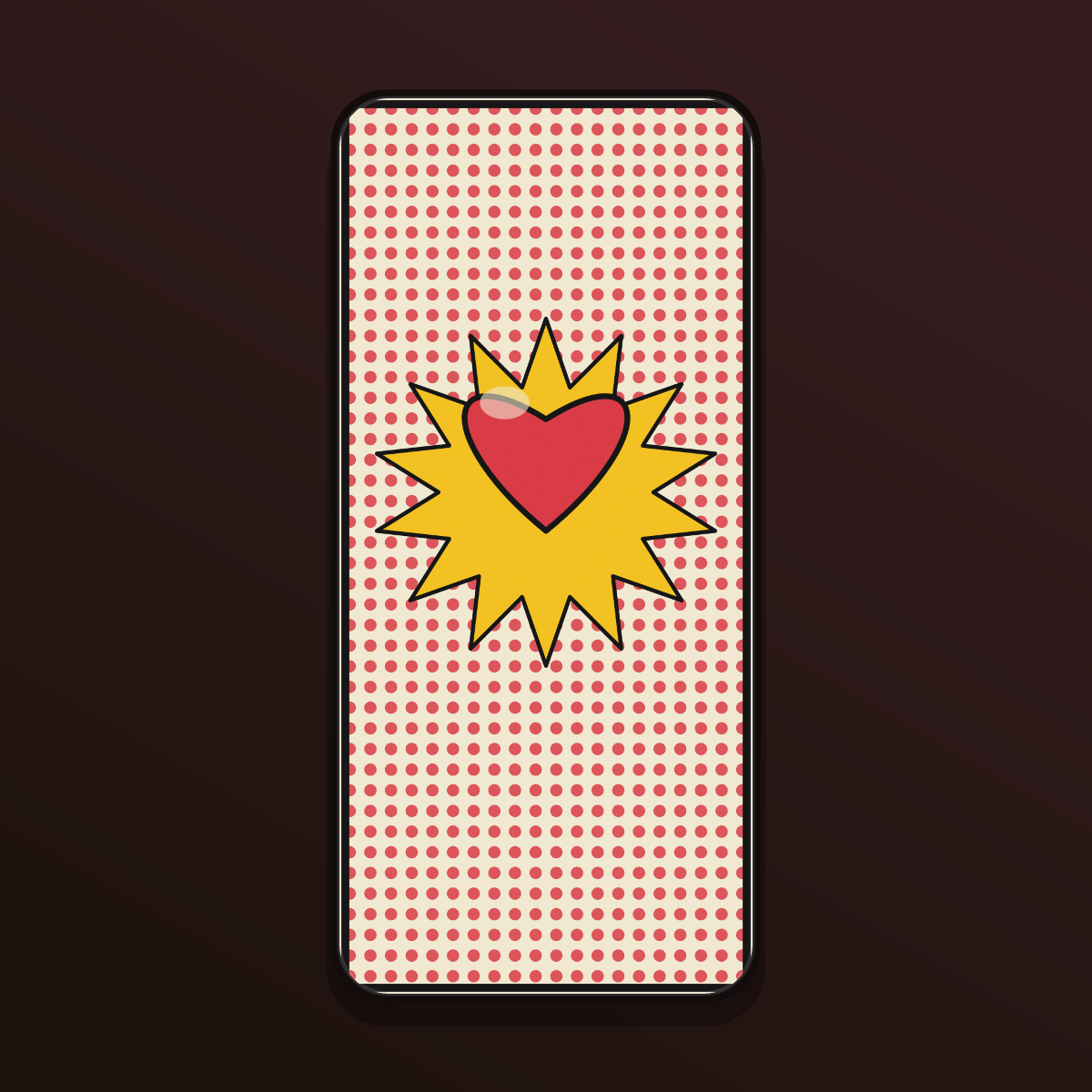Pop Art Comic Dots Wallpapers — 12 Bold Halftone & Starburst Lock Screens (iPhone + Android) preview 3