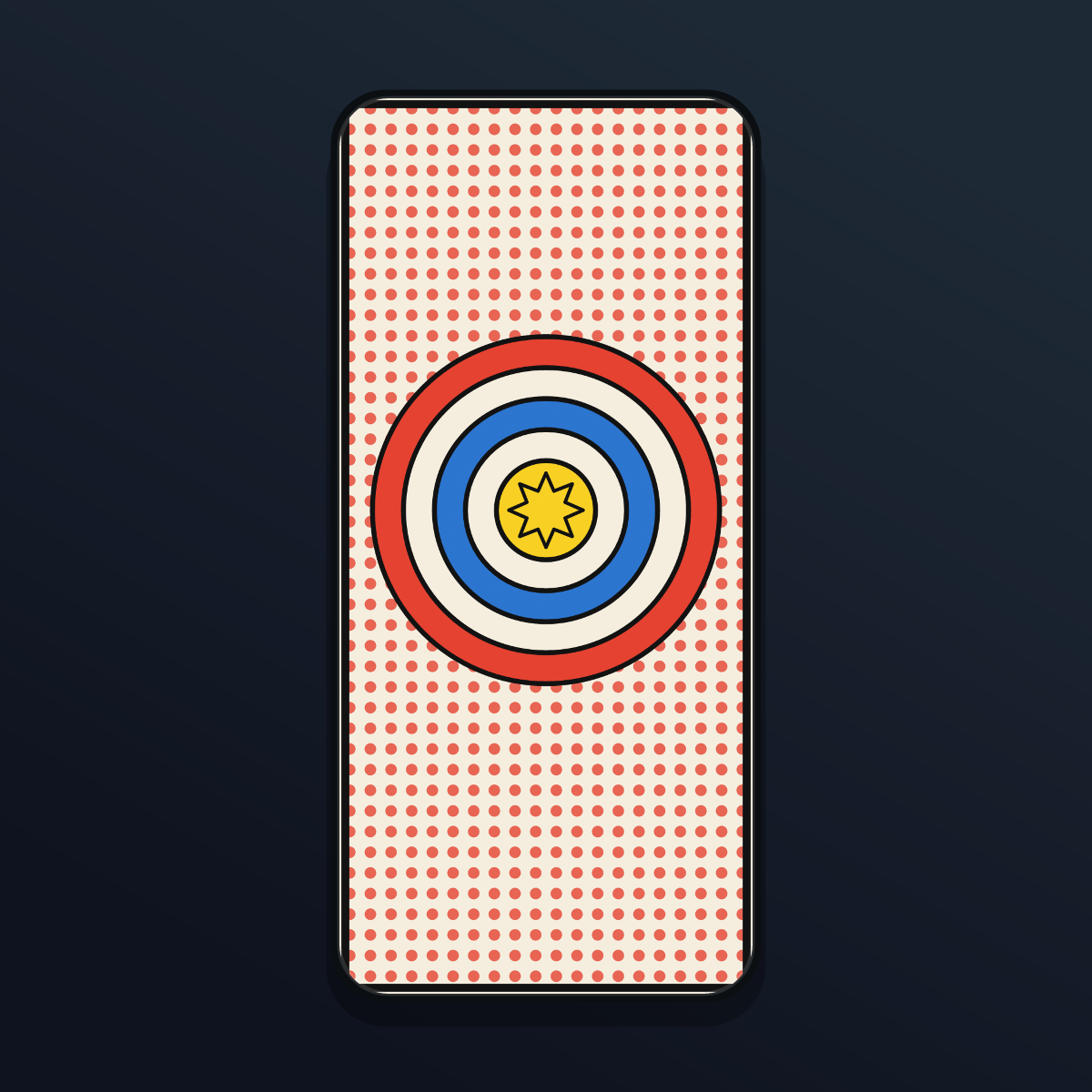 Pop Art Comic Dots Wallpapers — 12 Bold Halftone & Starburst Lock Screens (iPhone + Android) preview 4