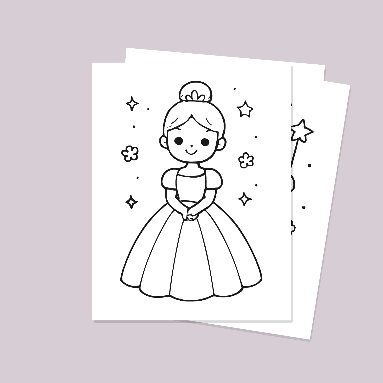 Princess Coloring Pages for Kids — 10 Easy Printable Coloring Sheets (Cute Princesses, Ball Gown & More)