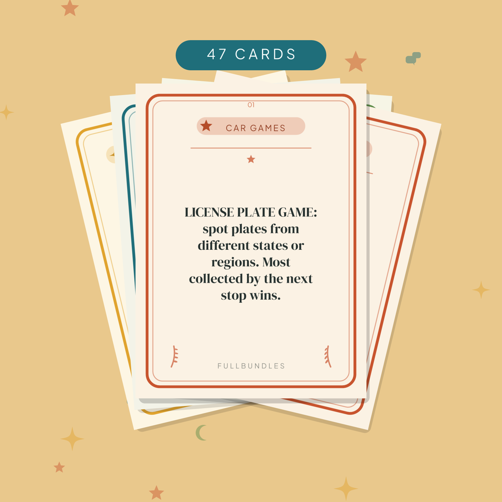 Road Trip Games Cards — 47 Printable Car Games & Travel Prompts