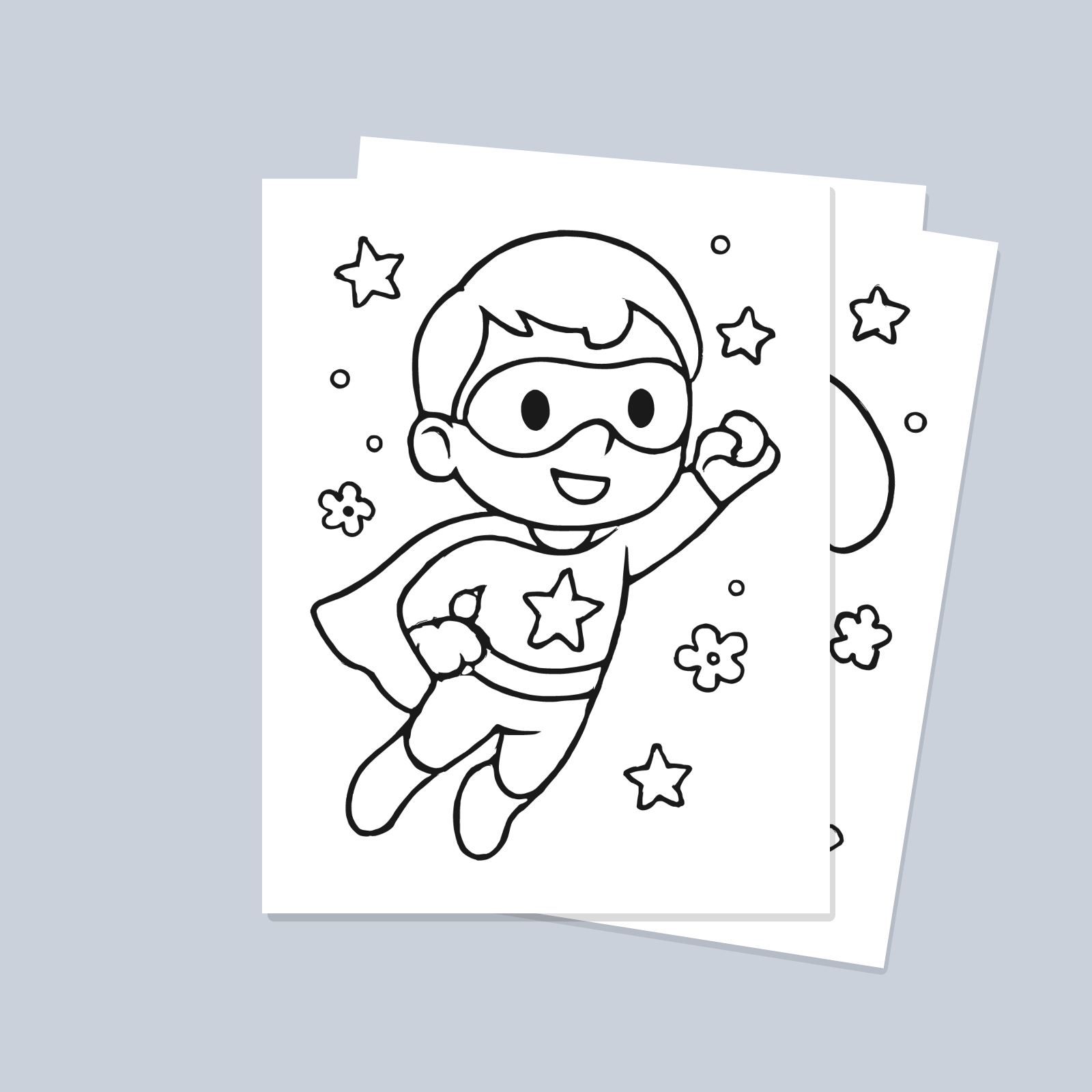 Superhero Coloring Pages for Kids — 10 Easy Printable Coloring Sheets (Cute Superheroes, Super Pets & More)