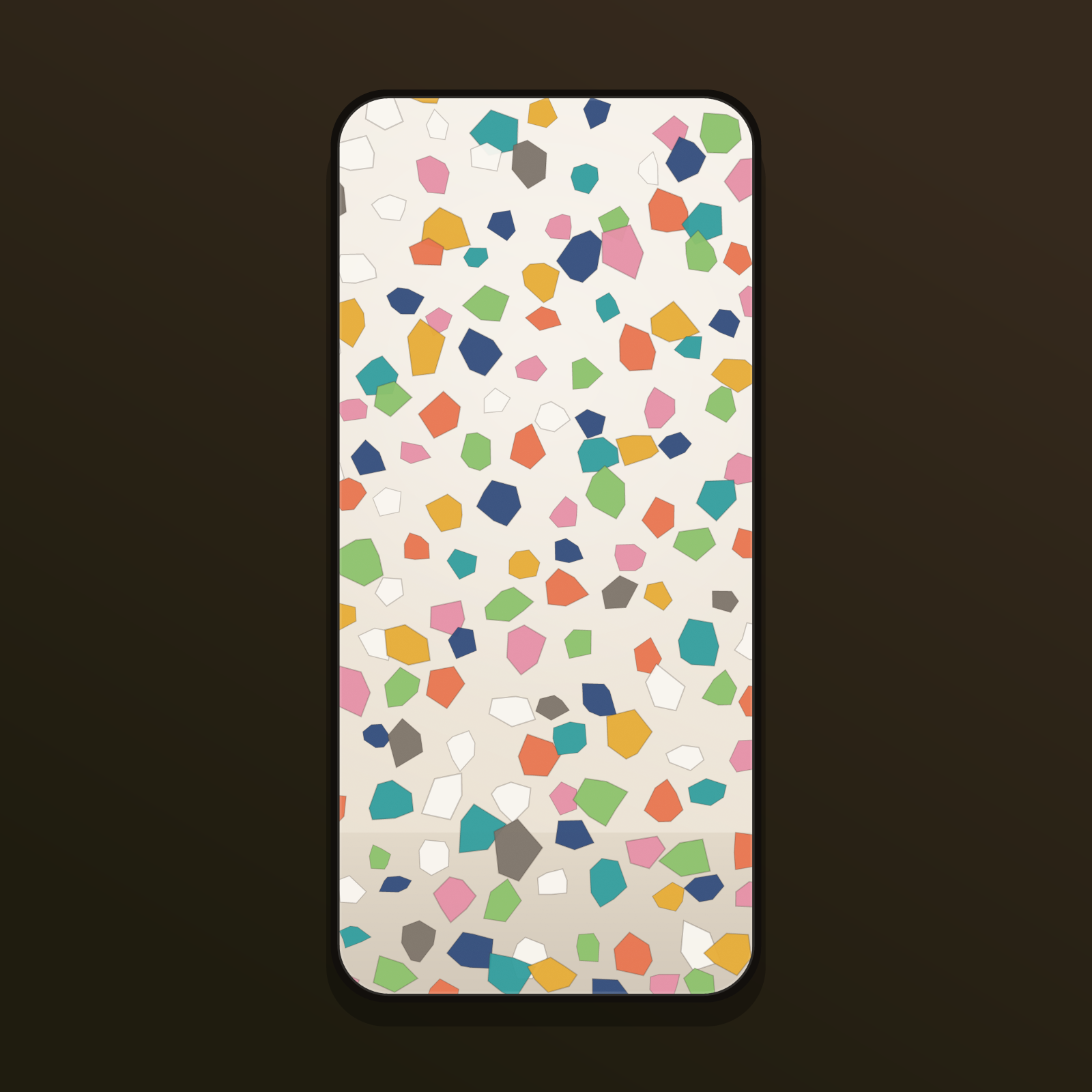 Terrazzo Speckle Wallpapers — 12 Colorful Stone Chip Lock Screens (iPhone + Android)