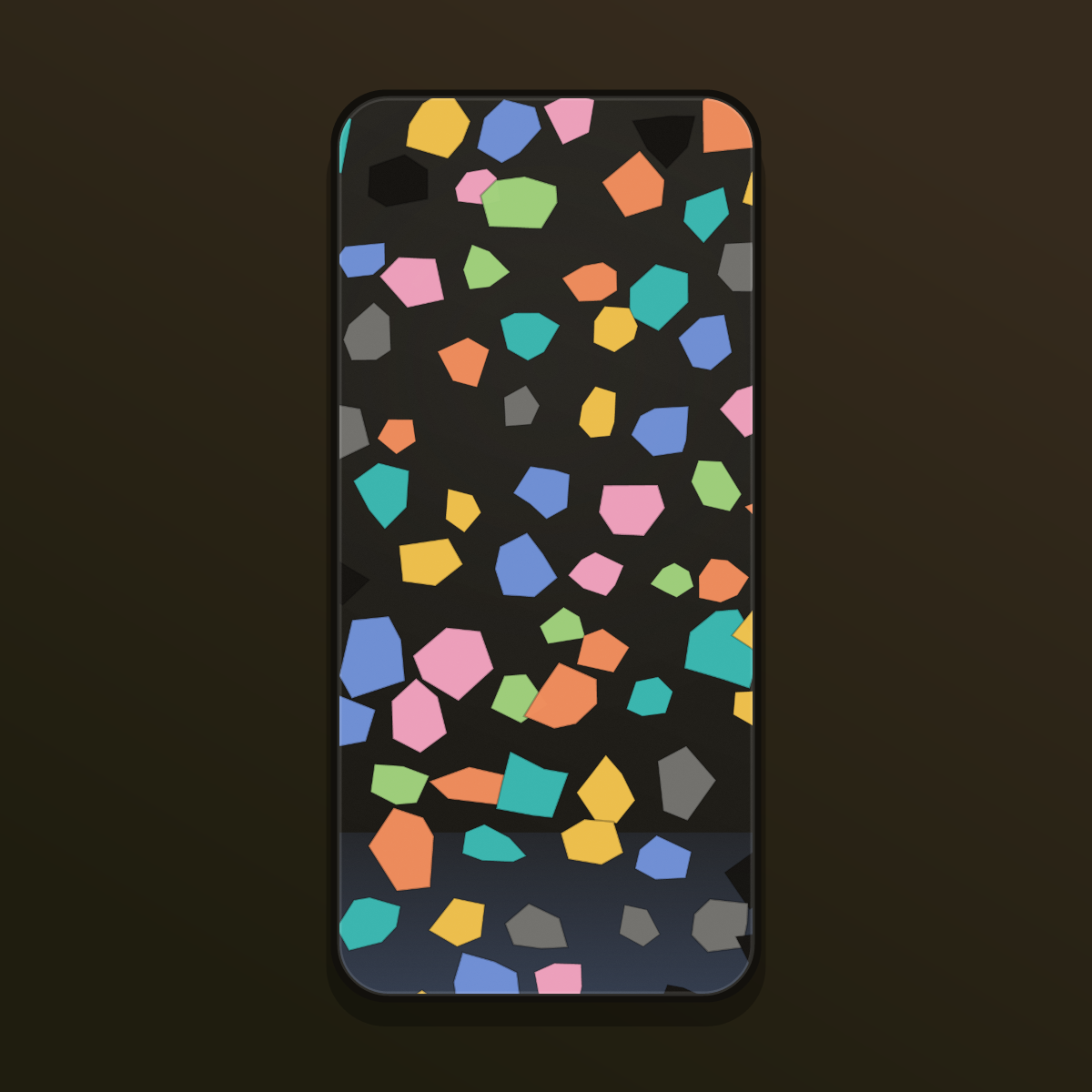 Terrazzo Speckle Wallpapers — 12 Colorful Stone Chip Lock Screens (iPhone + Android) preview 3