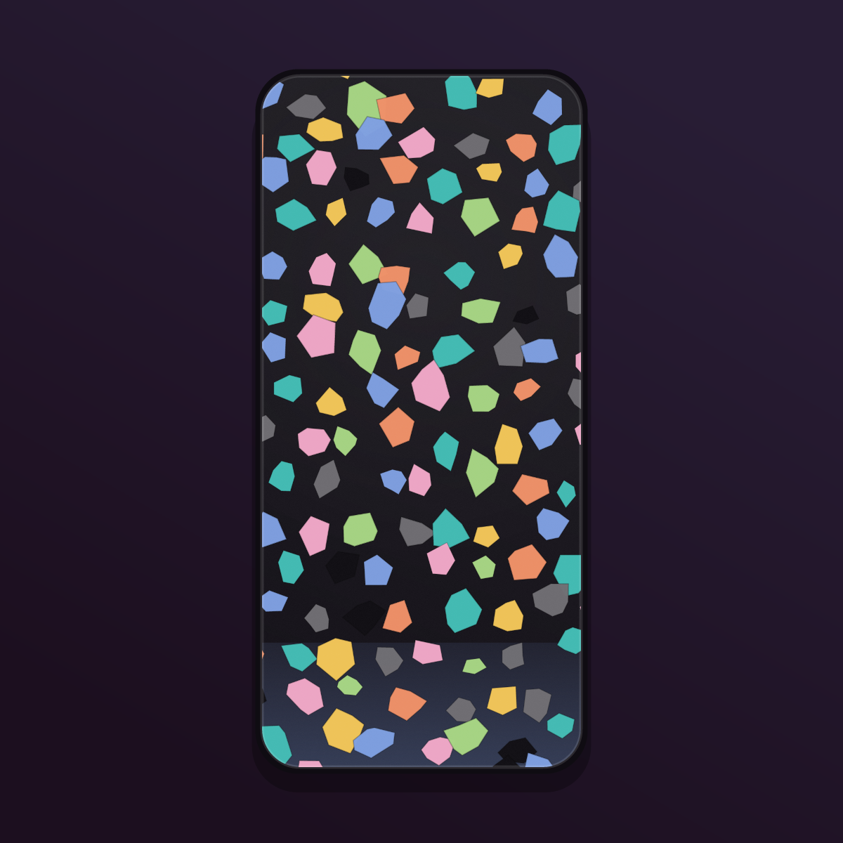 Terrazzo Speckle Wallpapers — 12 Colorful Stone Chip Lock Screens (iPhone + Android) preview 4
