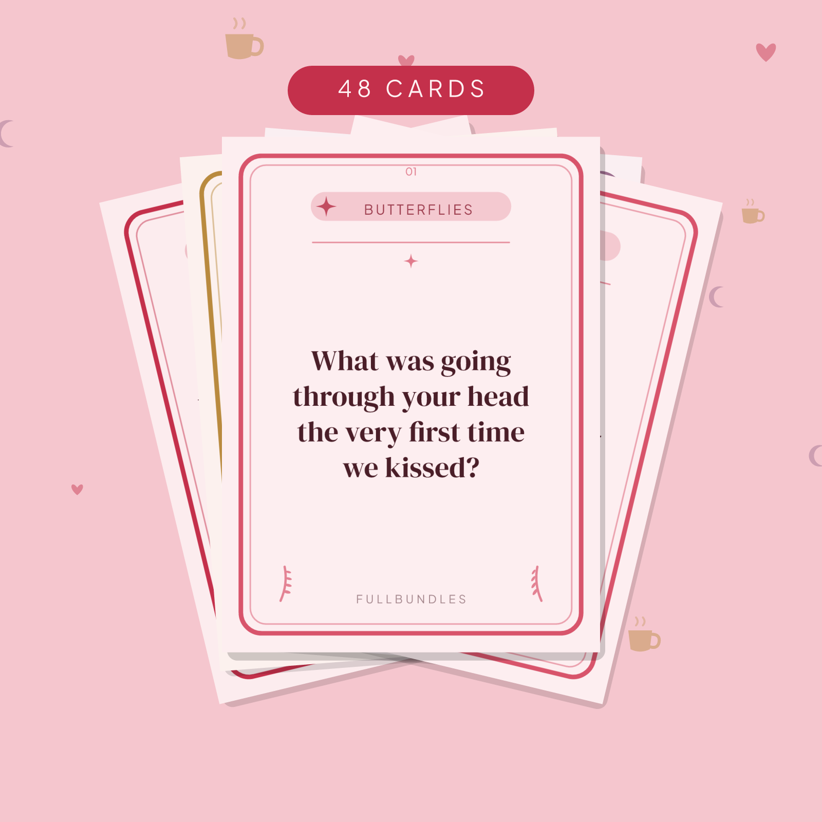 Valentine's Couples Cards — 48 Printable Love & Romance Prompts