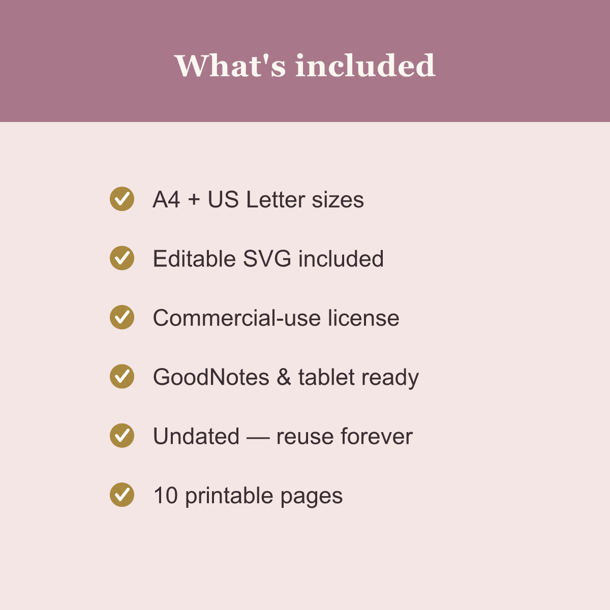 Wedding Planner — 10 Printable Pages (A4 + US Letter PDF + SVG) preview 5